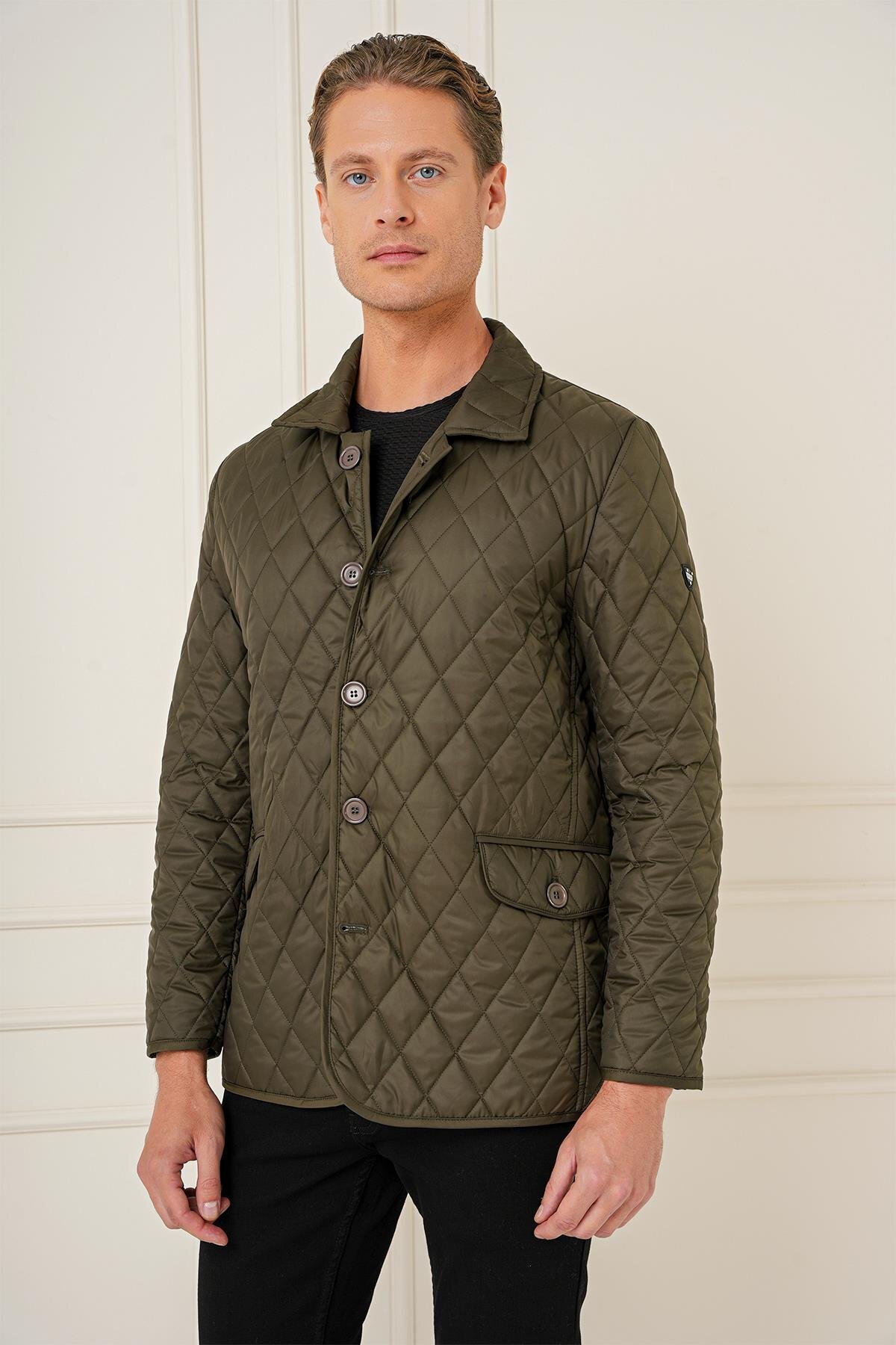 Efor  KA 081 Slim Fit Haki Spor Kaban - Görsel 7