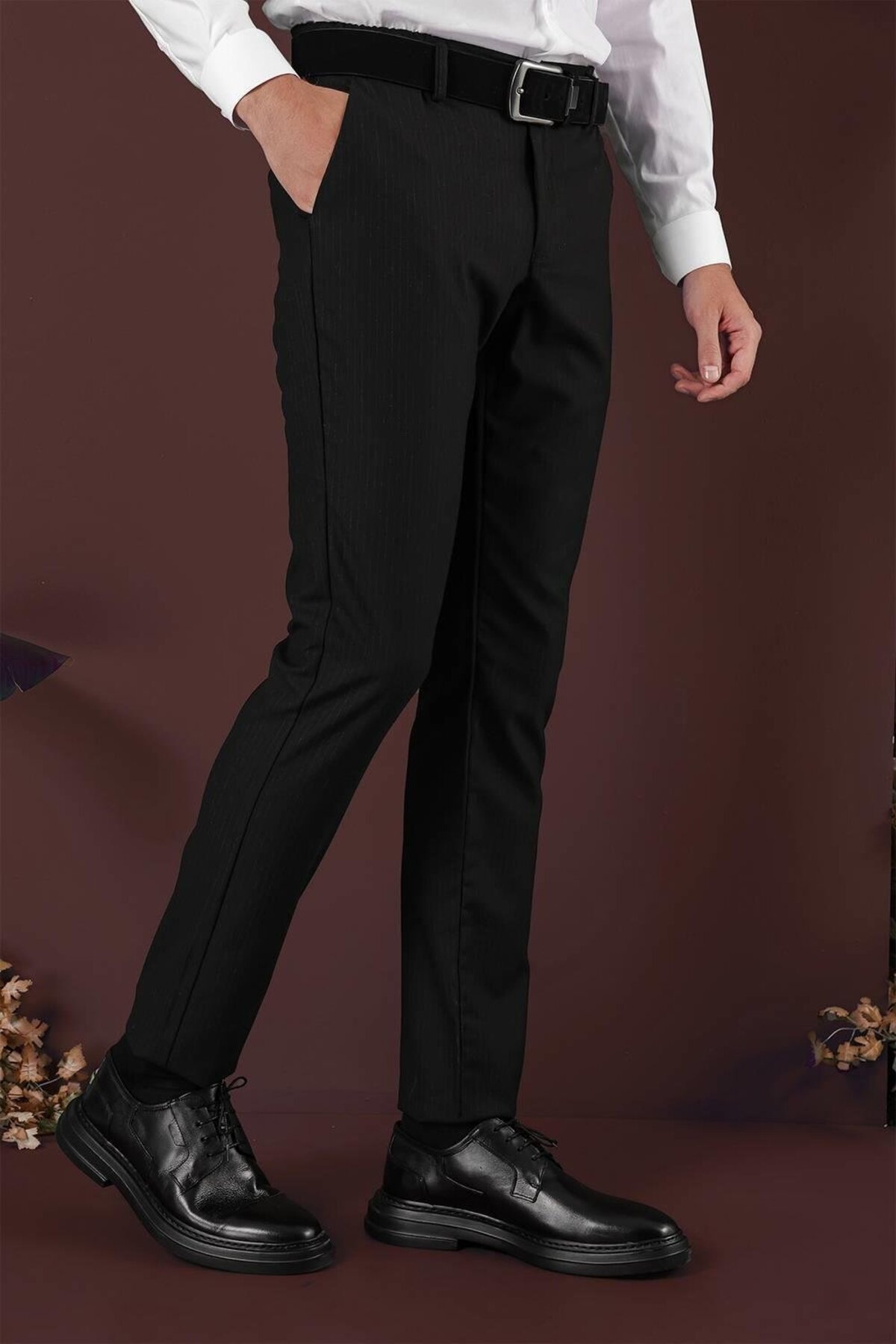 Efor  P 1136 Slim Fit Siyah Klasik Pantolon - Görsel 5