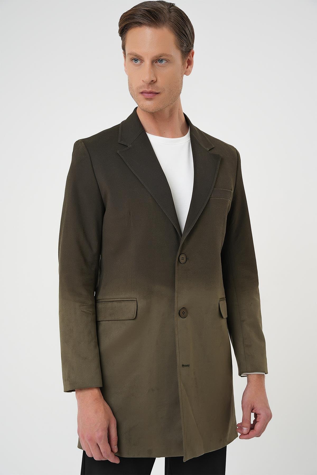 Efor  KA 088 Slim Fit Haki Spor Kaban - Görsel 3