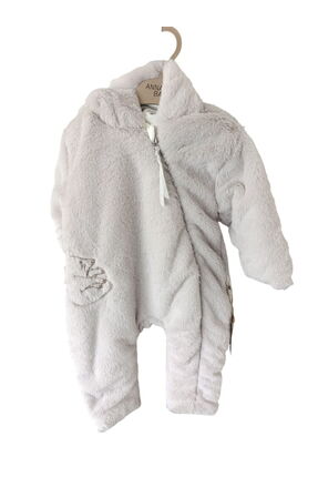 ANNA BABBA 20305 Unisex Bebek Lucky Bear Elyaf Dolgulu Kapüşonlu Tulum