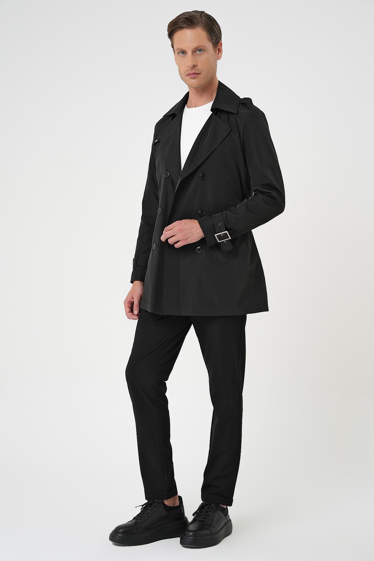 Efor  TRENÇKOT 04 Siyah Pardösü - Görsel 2