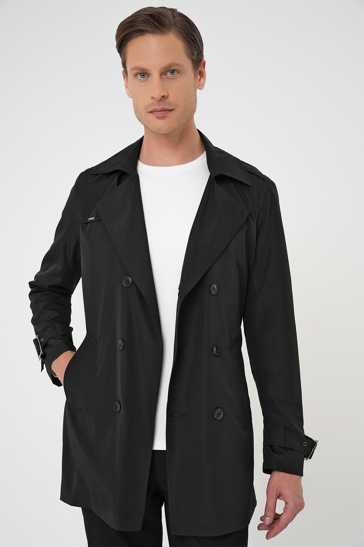 Efor  TRENÇKOT 04 Siyah Pardösü - Görsel 3