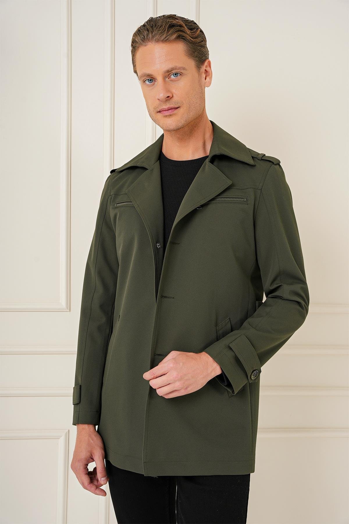 Efor  KA 086 Slim Fit Haki Spor Kaban - Görsel 2