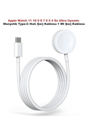Dexmon Apple Watch 9 8 7 6 5 4 3 2 1 Ultra Se Uyumlu Manyetik Type-C HızlıŞar...