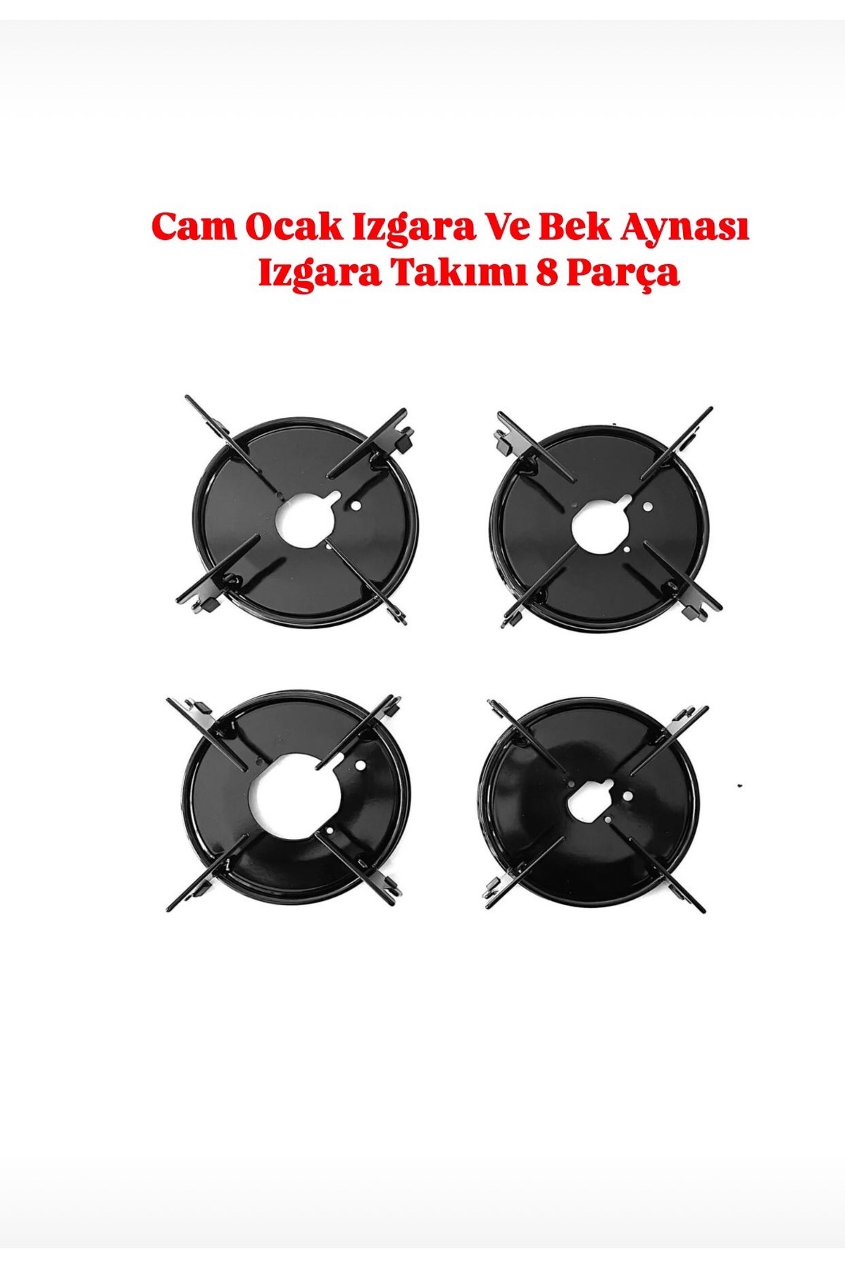 Glass Cooker Grill and Backhoe Mirror Grill Set 8 Pieces
