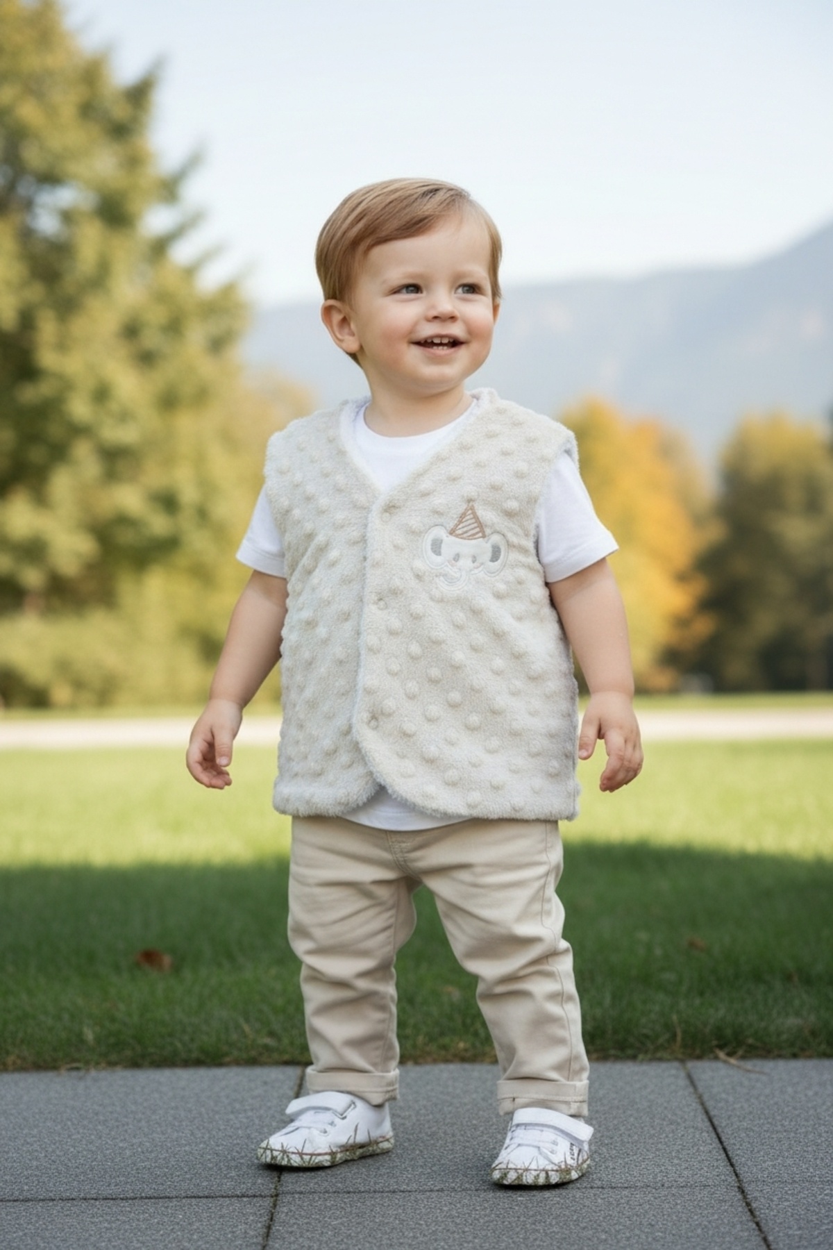 Buude Kids Bebek Yeleği Welsoft Kumaş iç kısmı pamuklu fotoğrafı 2 (önizleme)