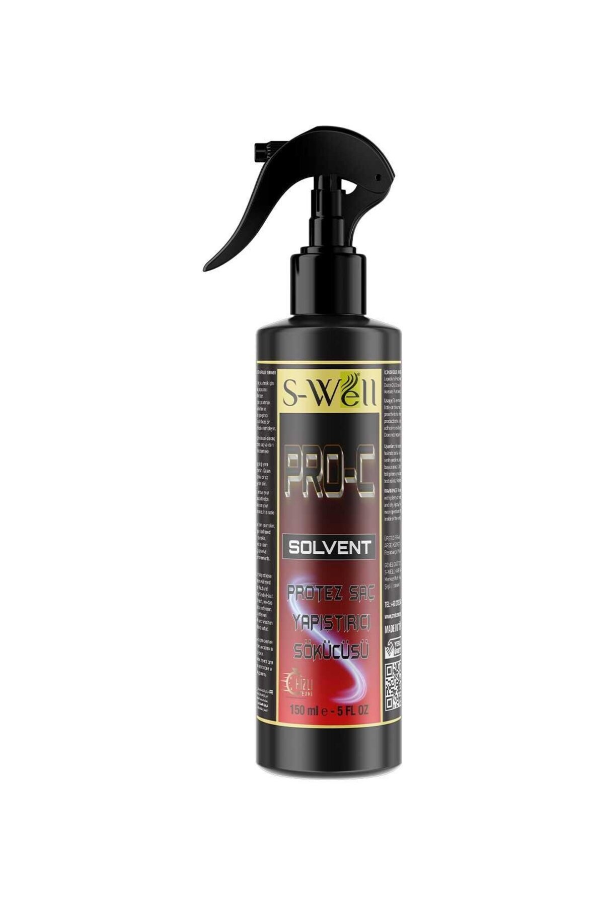 Genel Markalar PRO-C Solvent Protez Saç Bant Sökücüsü 5 FL OZ (150 ML)