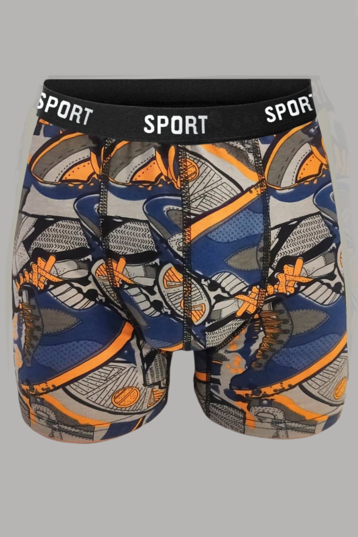 DeeAn Desenli Düz Karışık Erkek 7'li Paket Pamuklu Likralı Boxer görsel 3