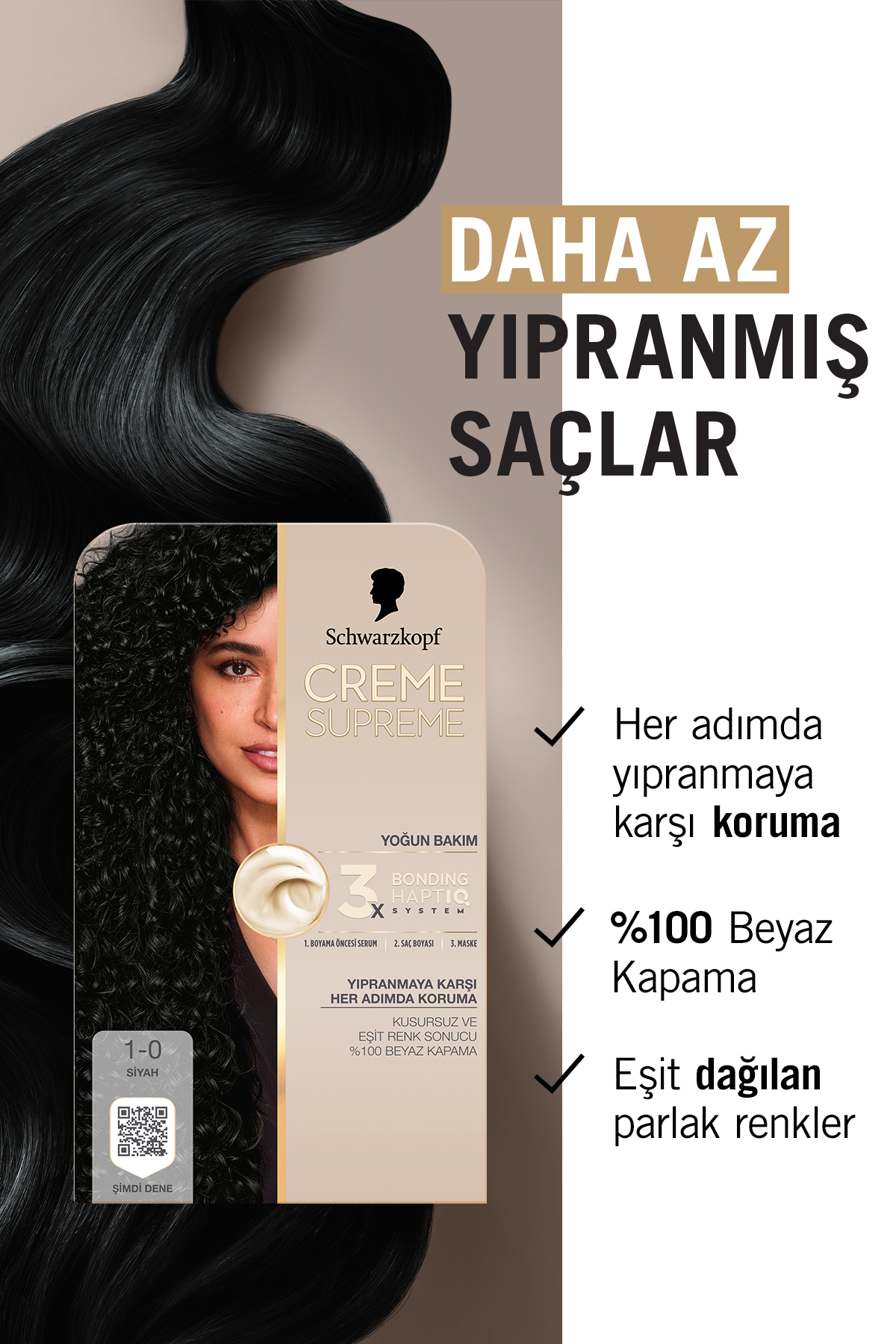 Creme Supreme Full Kit 1-0 Black x2 Pieces — مشکی SET.HNKL.5243 — تصویر 4 از 9