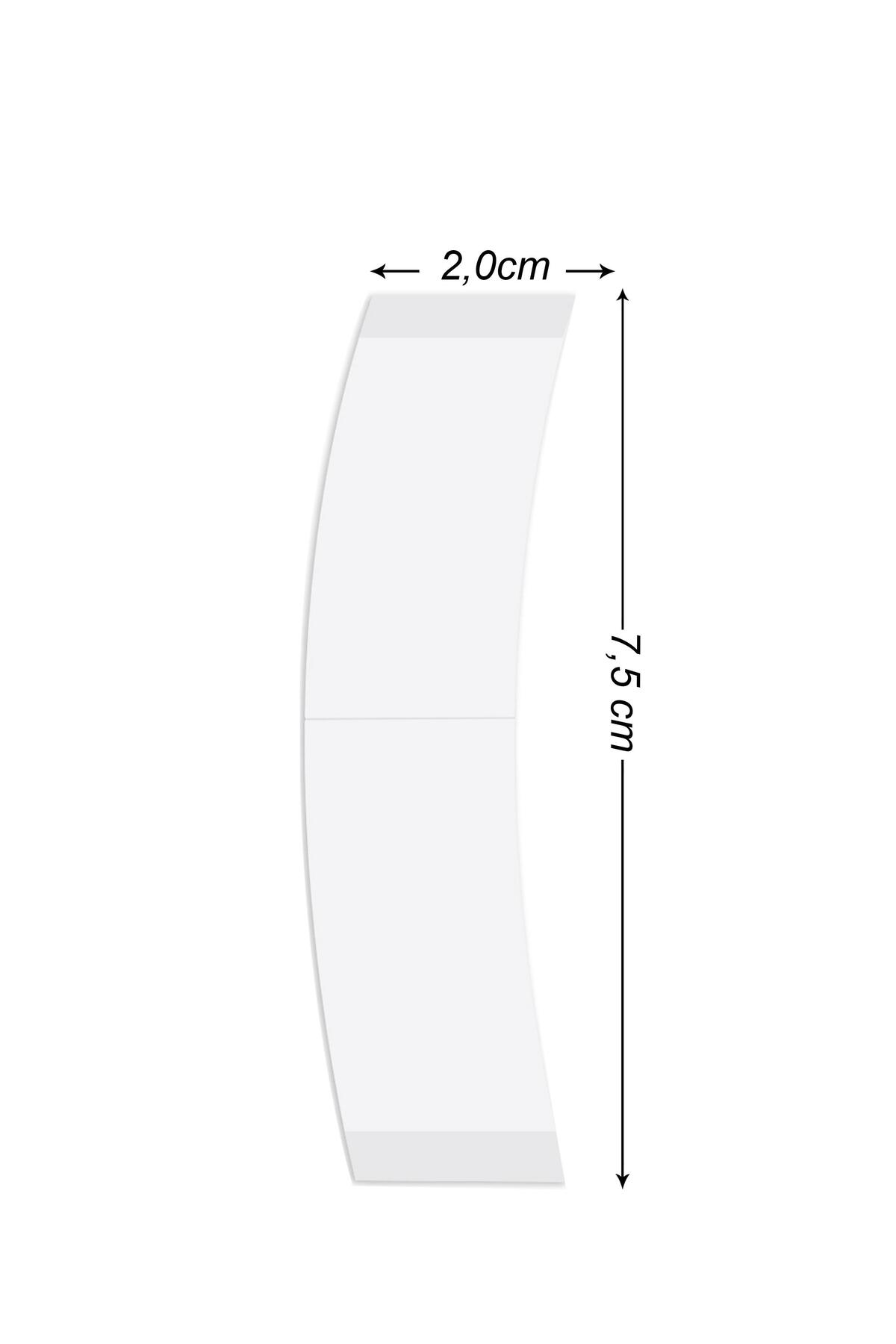 ElastiBond Protez Saç Bandı Oval LF ( 7/8" x 3" ) - (2cm x 7.5cm) 36 Adet — E.B LF — تصویر 3 از 3