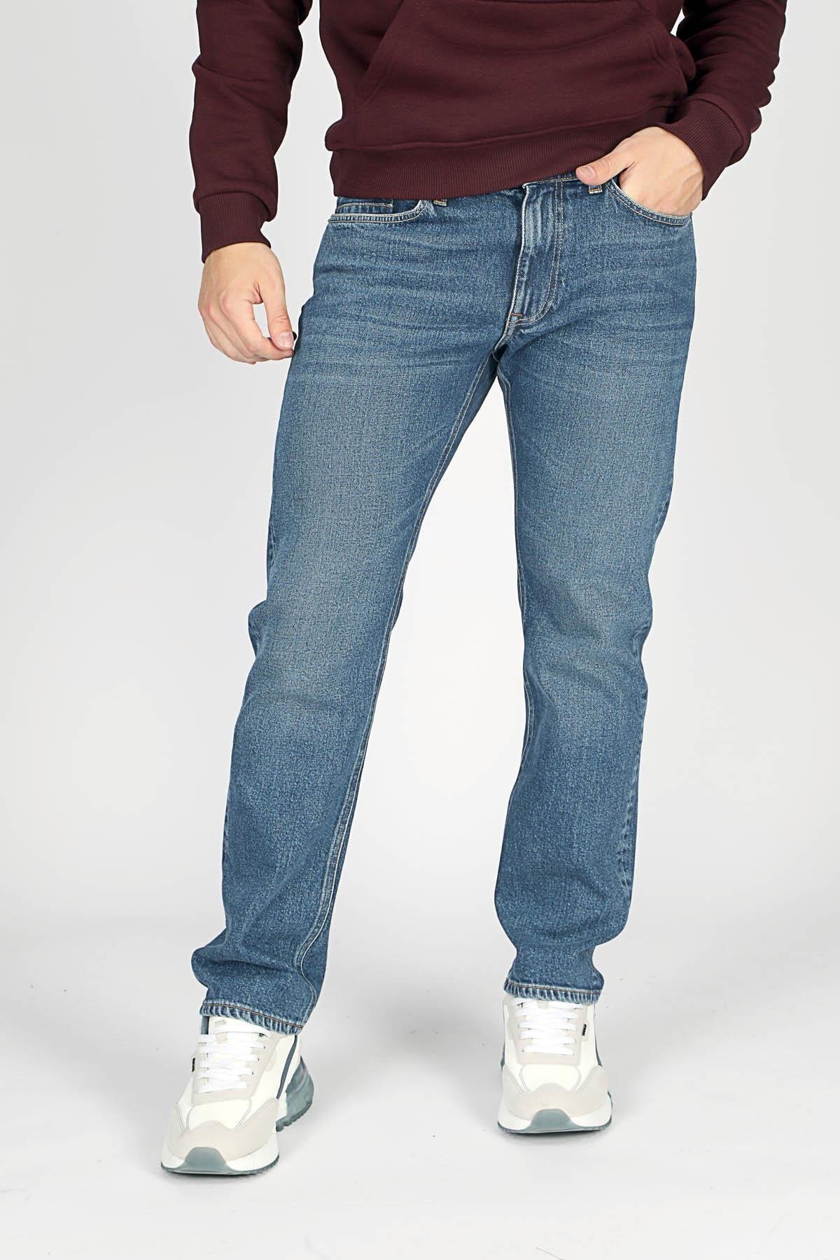 Lee Cooper  Normal Bel Straight Erkek Denim Pantolon 251 LCM 121012 HARRY FRANCESCA MID - Görsel 2