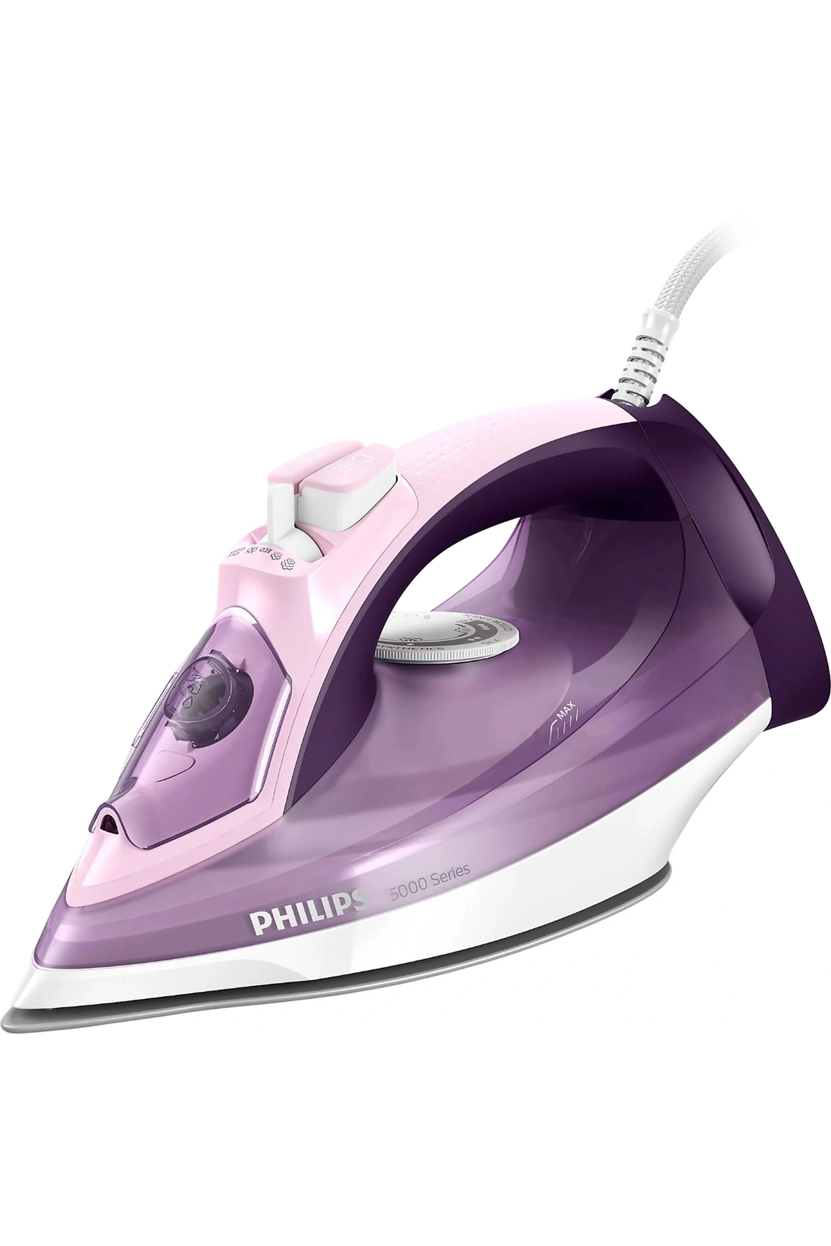 5000 Series Steam Iron 2400W, 180g Shock Steam, SteamGlide, 40g/min Continuous Steam, DST5020/30