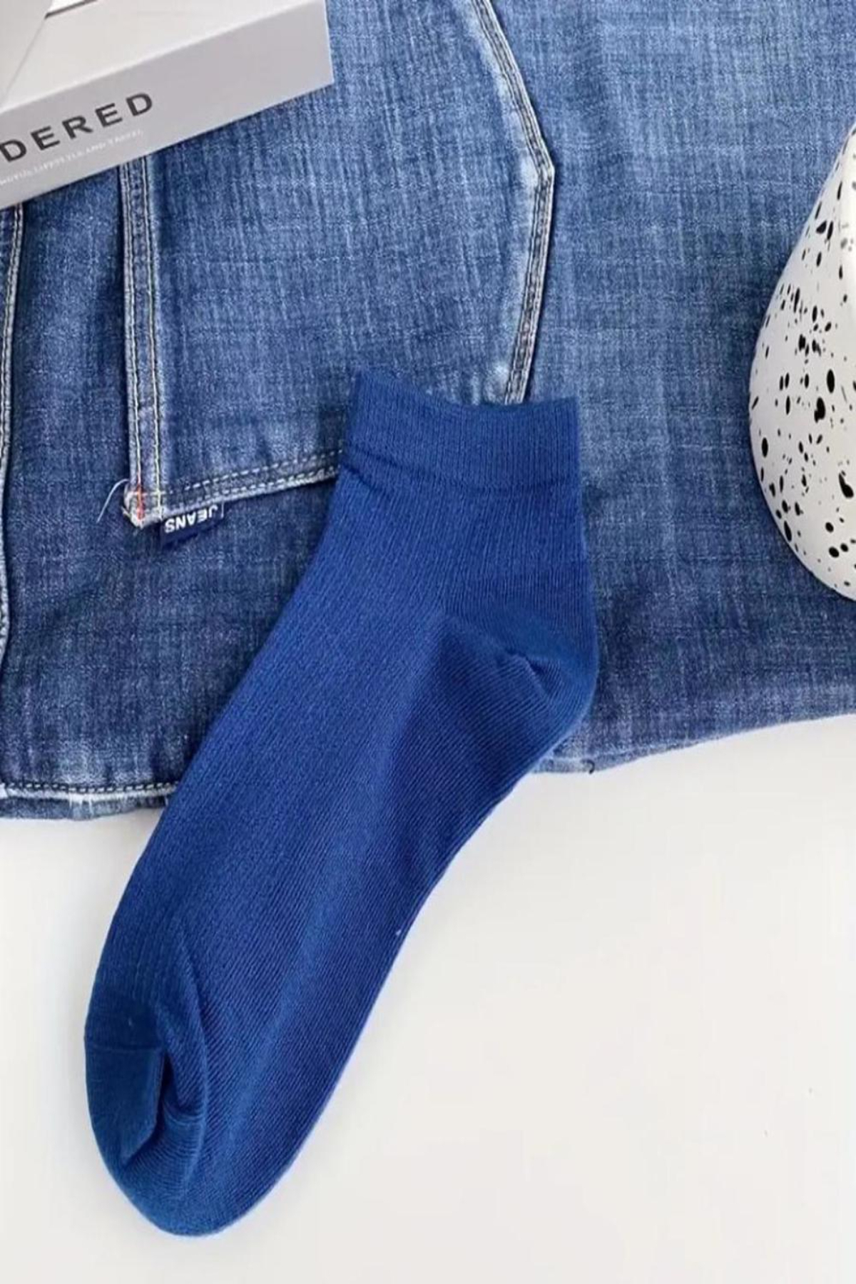 Ozzy Socks  6 Çift Şık Pamuklu Çizgili Patik Çorap Renkli Set - Görsel 8