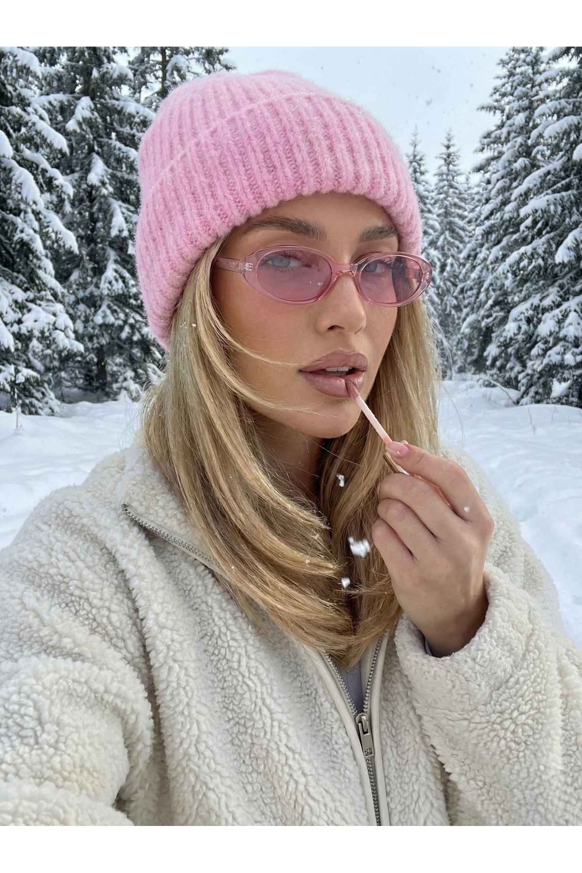 Goldmine Unisex Yeni Sezon Premium Soft Fitilli Bere Pembe