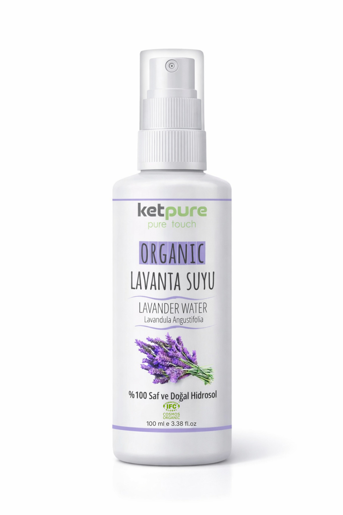 ketpure Organik Lavanta Suyu (Lavanta Hidrosolü) 100 ml – %100 Saf ve Doğal, Günlük Bakım İçin — LAVANTAHD