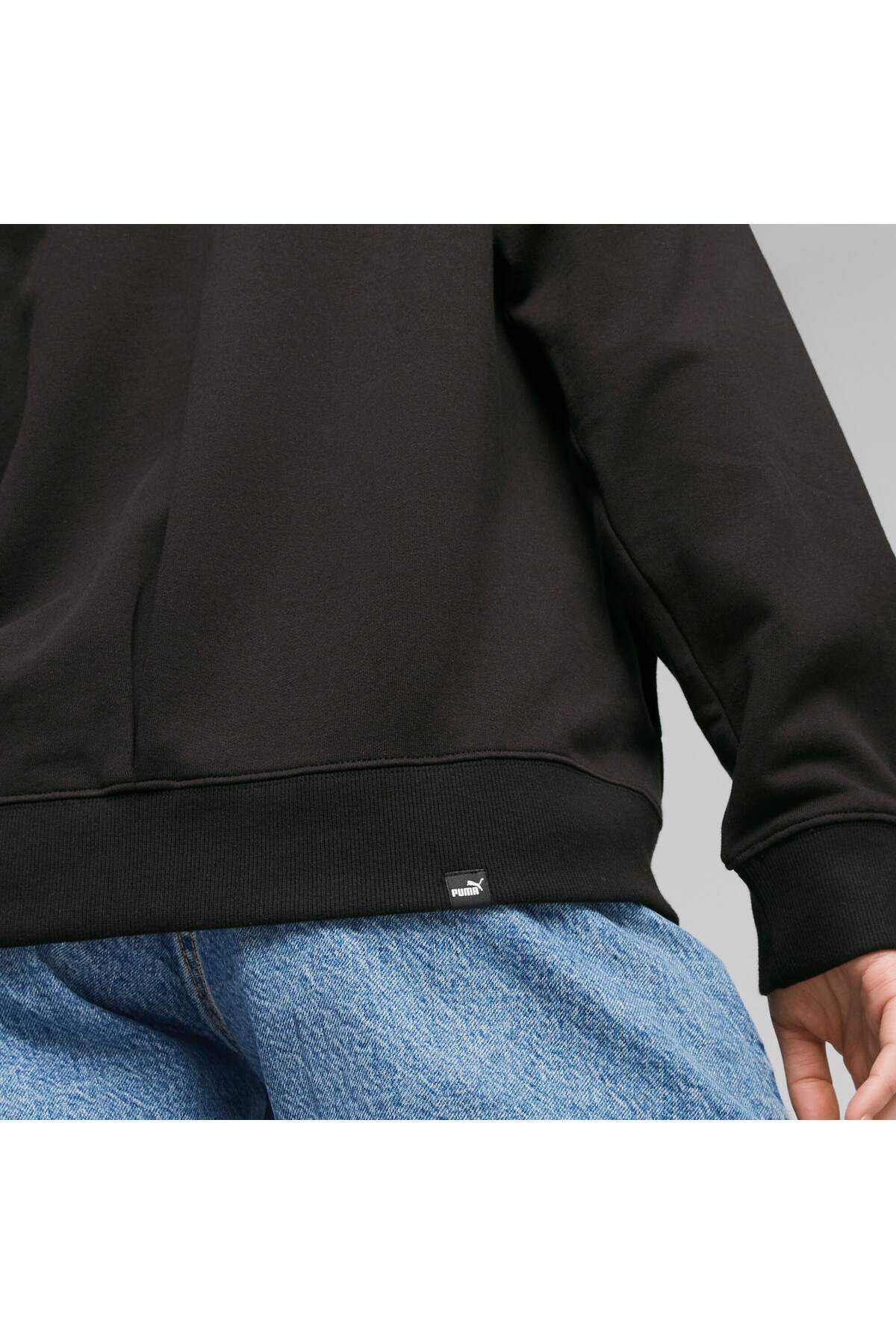 Puma Her Full-Zip Hoodie Kadın Siyah Günlük Stil Sweatshirt 67600301 görsel 3