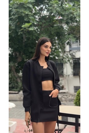 allys SİYAH SÜPER MİNİ ETEK