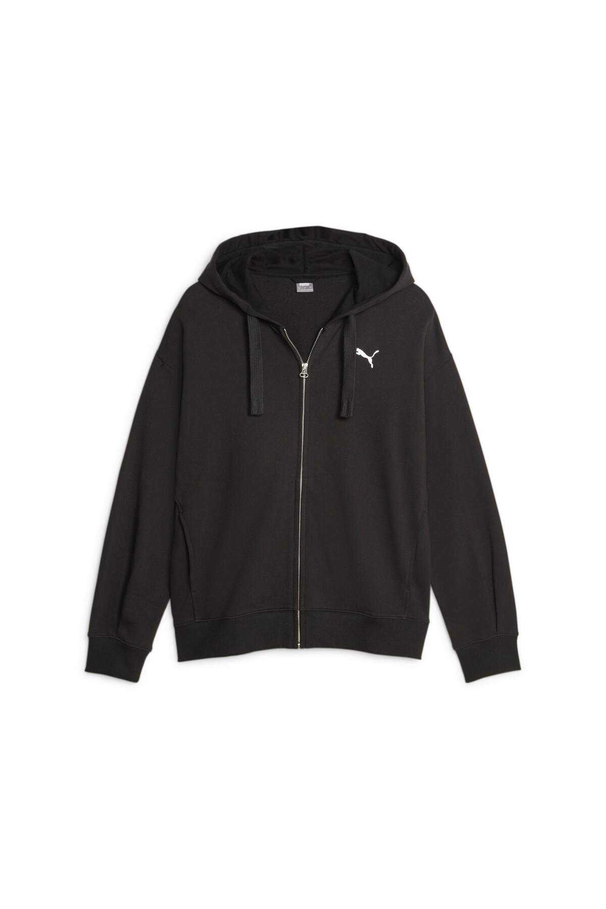Puma Her Full-Zip Hoodie Kadın Siyah Günlük Stil Sweatshirt 67600301