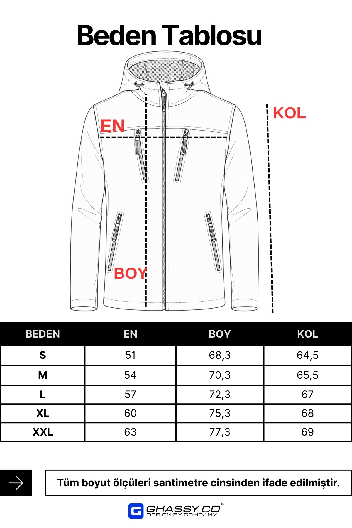 Ghassy Co  Erkek Gri Army Tactical Polar Kapüşonlu Ceket - Görsel 4