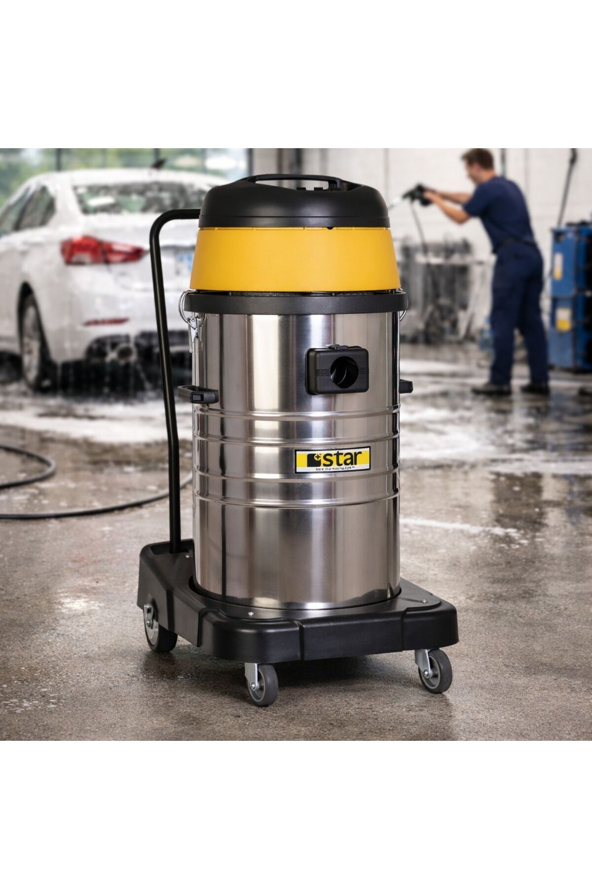 STAR MAKİNA Islak ve Kuru Elektrikli Süpürge 602 WD Metal Çift Motorlu