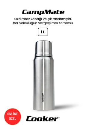 Cooker CampMate 1 Litre Paslanmaz Çelik Termos CKR2080