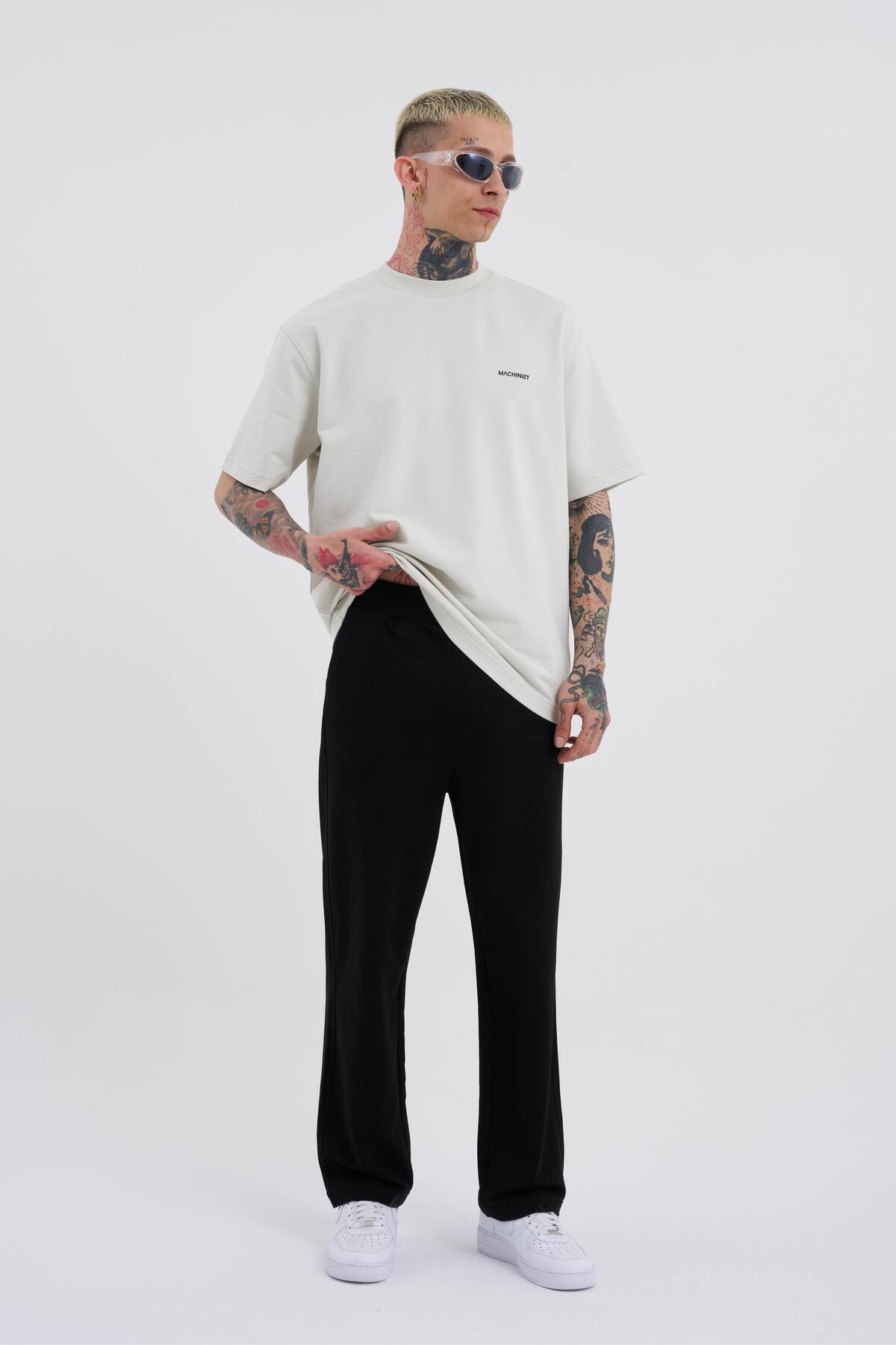 Machinist  Relaxed Basic Baggy Eşofman Altı Siyah - Görsel 9