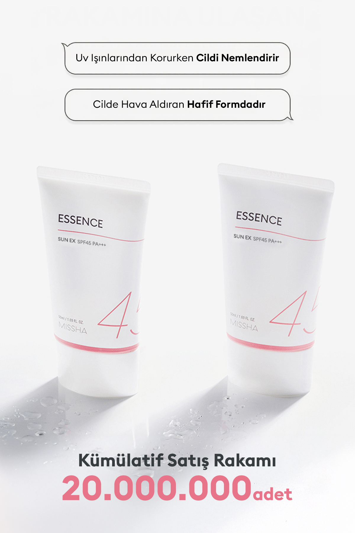 Aydınlatıcı ve Nemlendirici Güneş Kremi All Around Safe Block Essence Sun EX SPF 45 PA+++ — 111431 — تصویر 3 از 6