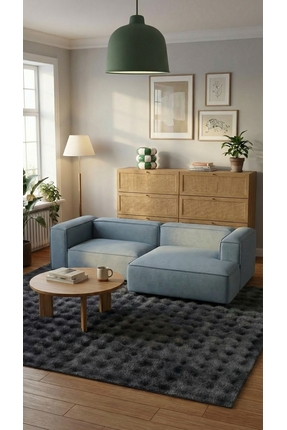 Halispecial Yuma Bubble Antrasit Peluş Halı|Salon-Mutfak-Antre-Oturma Odası-Y...