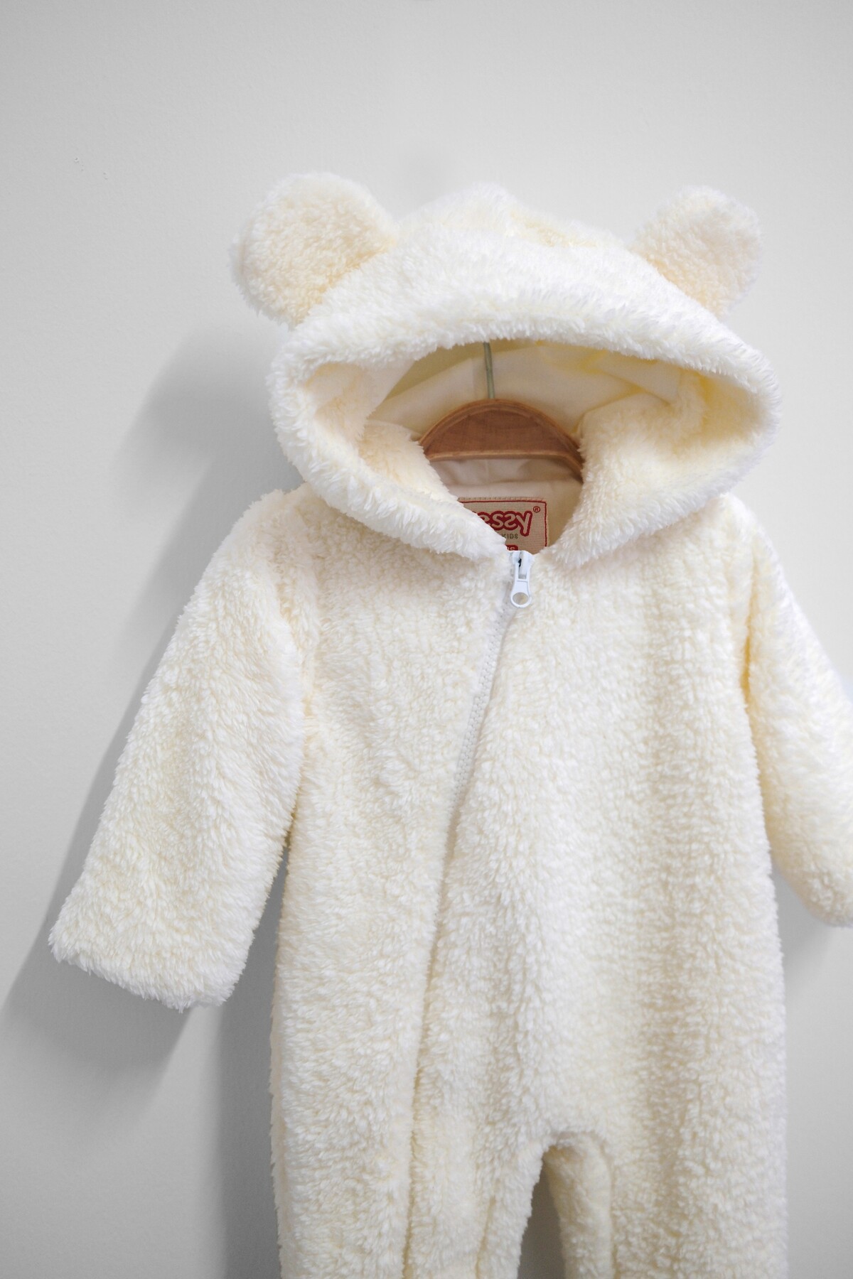 Aressy Welsoft Kapüşonlu Bebek Tulum Patikli Peluş Tulum Teddy Kemik Fermuarlı Uyku Tulum Pramsuit Kozmonot fotoğrafı 4 (önizleme)