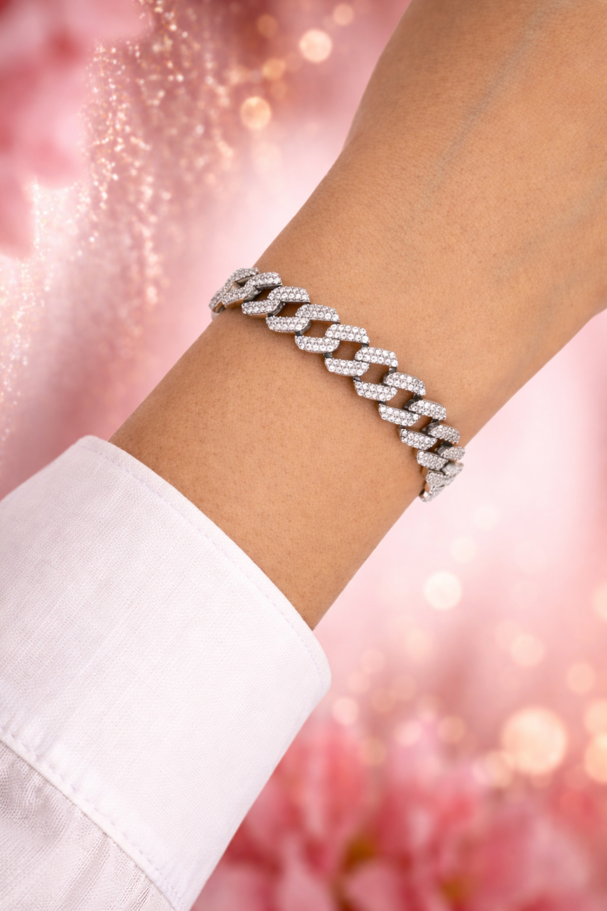 Silveranka 925 Ayar Gümüş Gurmet Zincir Bileklik