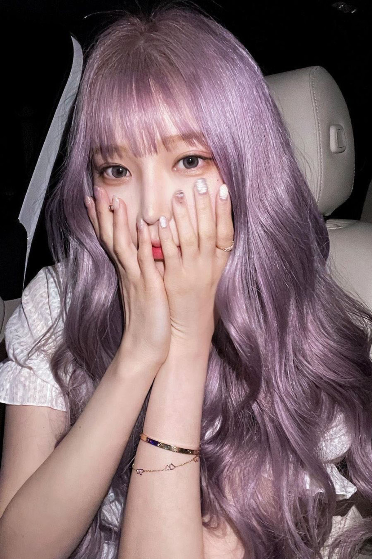 Pink Color Fringe Detailed Curly Premium Anime Wig Special Series