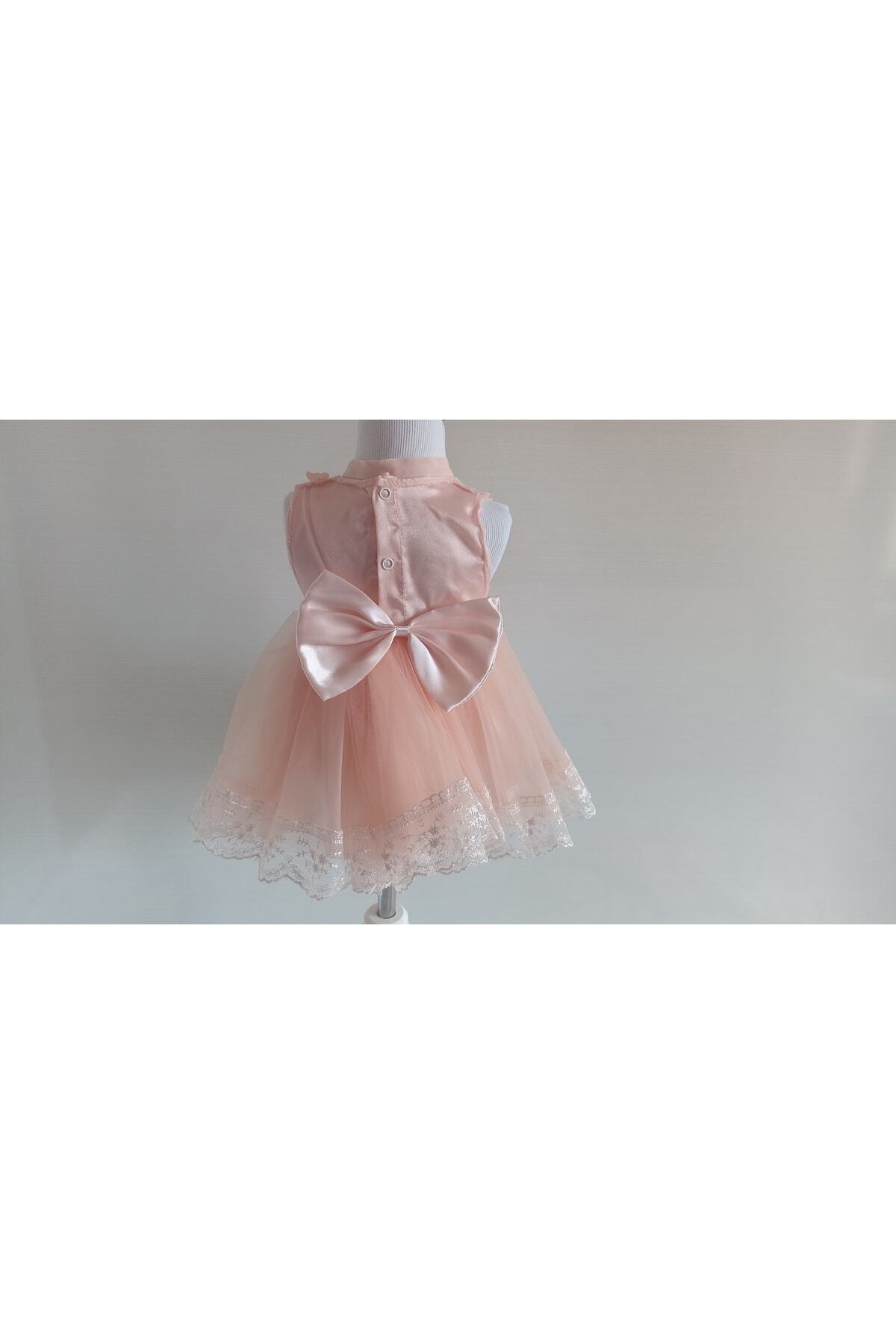 Petite Ponpon Baby 0-6 Ay Kız Bebek Mevlüt Takımı Güpürlü Elbise Özel Gün Kıyafeti Mevlüt Kıyafeti fotoğrafı 2 (önizleme)