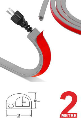 Genel Markalar Esnek Kablo Kanalı Gri/GT-KK02 1178227