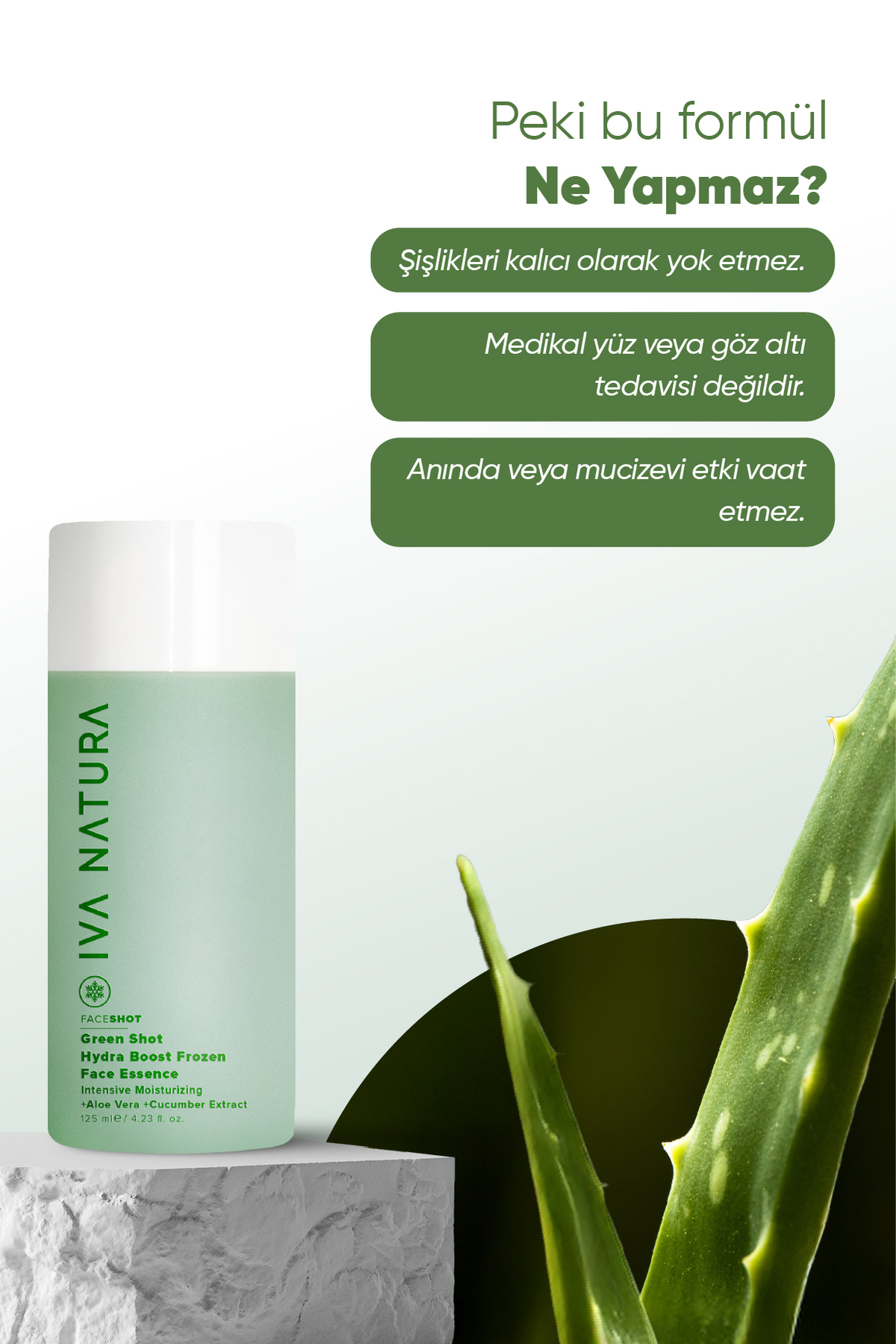 Green Face Shot - Frozen Face Essence 3'lü Set (ESSENCE BİLEKLİK HAVLU BUZ KALIBI) — Face Shot 3'lü set — تصویر 5 از 8