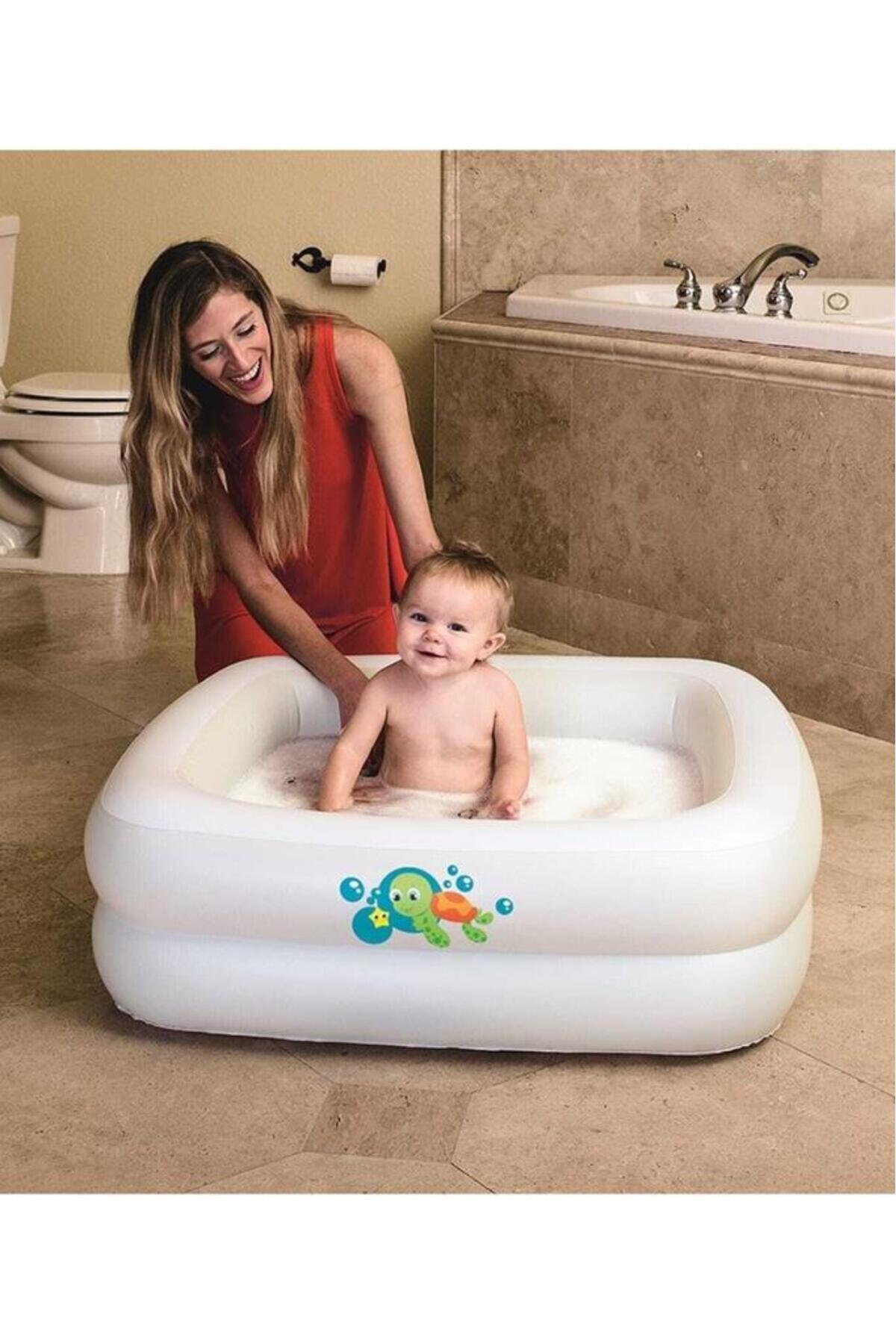 51116 Inflatable Square Baby Pool 86x86x25 cm