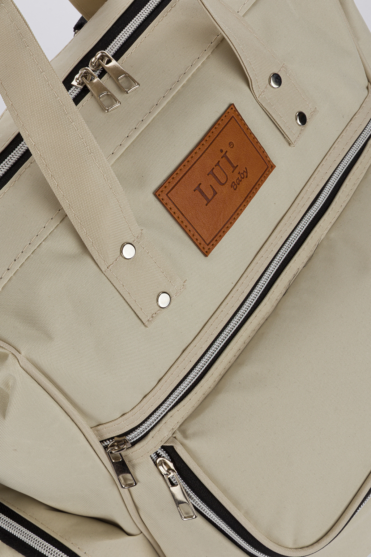 Lui Baby Anne Bebek Bakım Sırt Çantası Termos Biberon Bölmeli ve Bebek Arabası Metal Askı Aparatlı Lüks Model fotoğrafı 3 (önizleme)