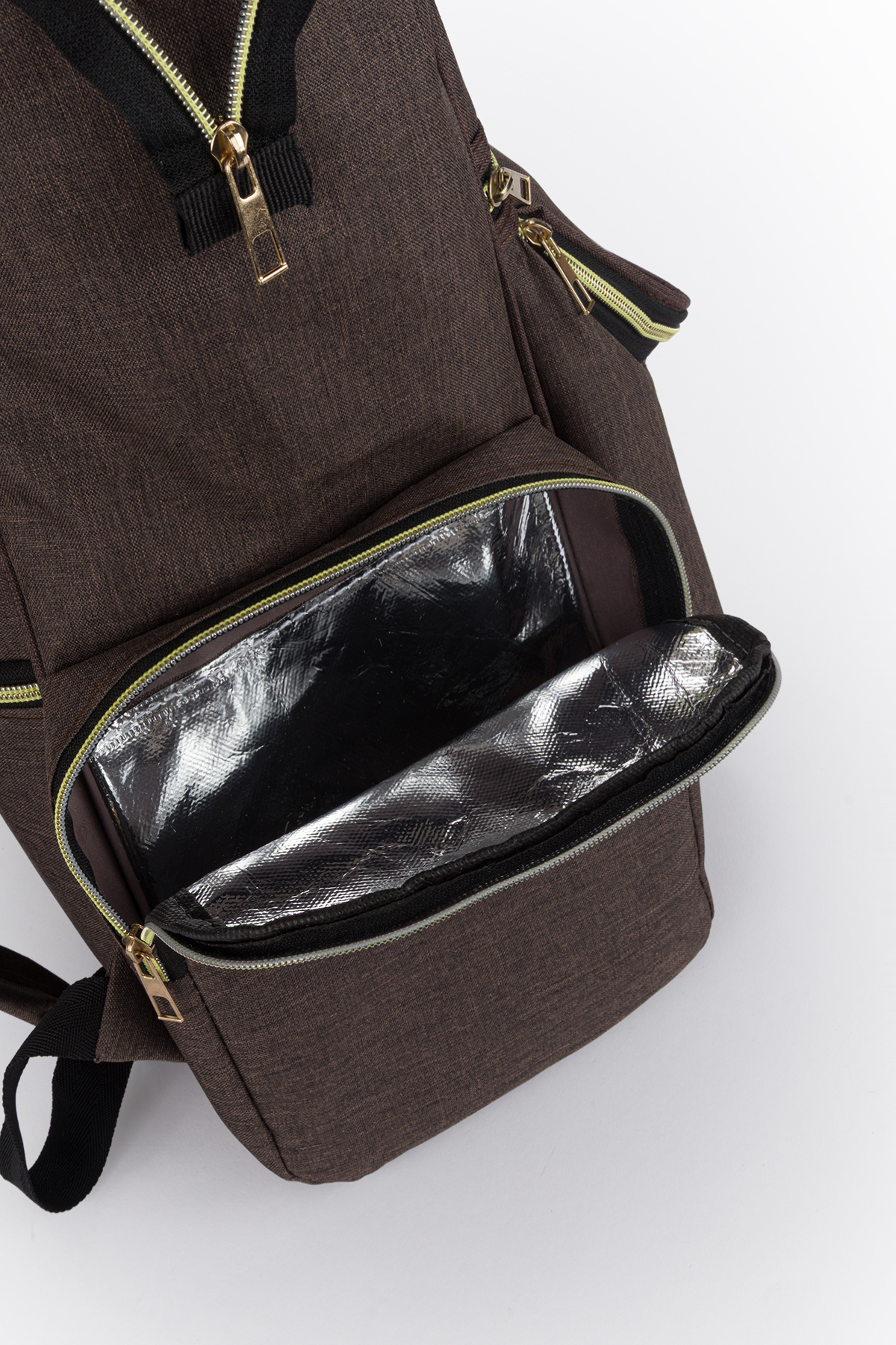 Lui Baby Anne Bebek Bakım Sırt Çantası Termos Biberon Bölmeli ve Bebek Arabası Metal Askı Aparatlı Lüks Model fotoğrafı 7 (önizleme)