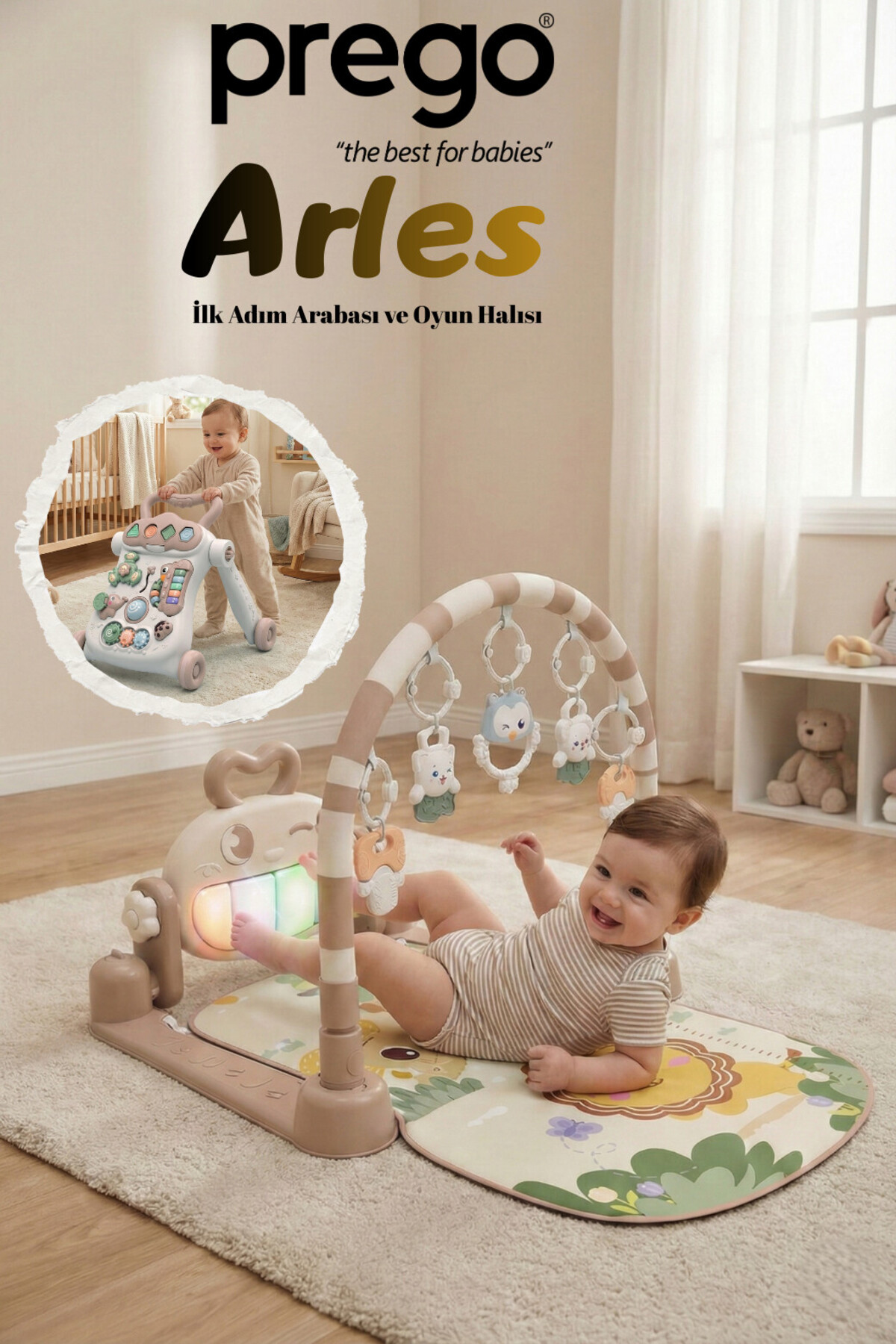Prego Toys Arles İlk Adım Arabası ve Oyun Halısı - Fiyatı, Yorumları