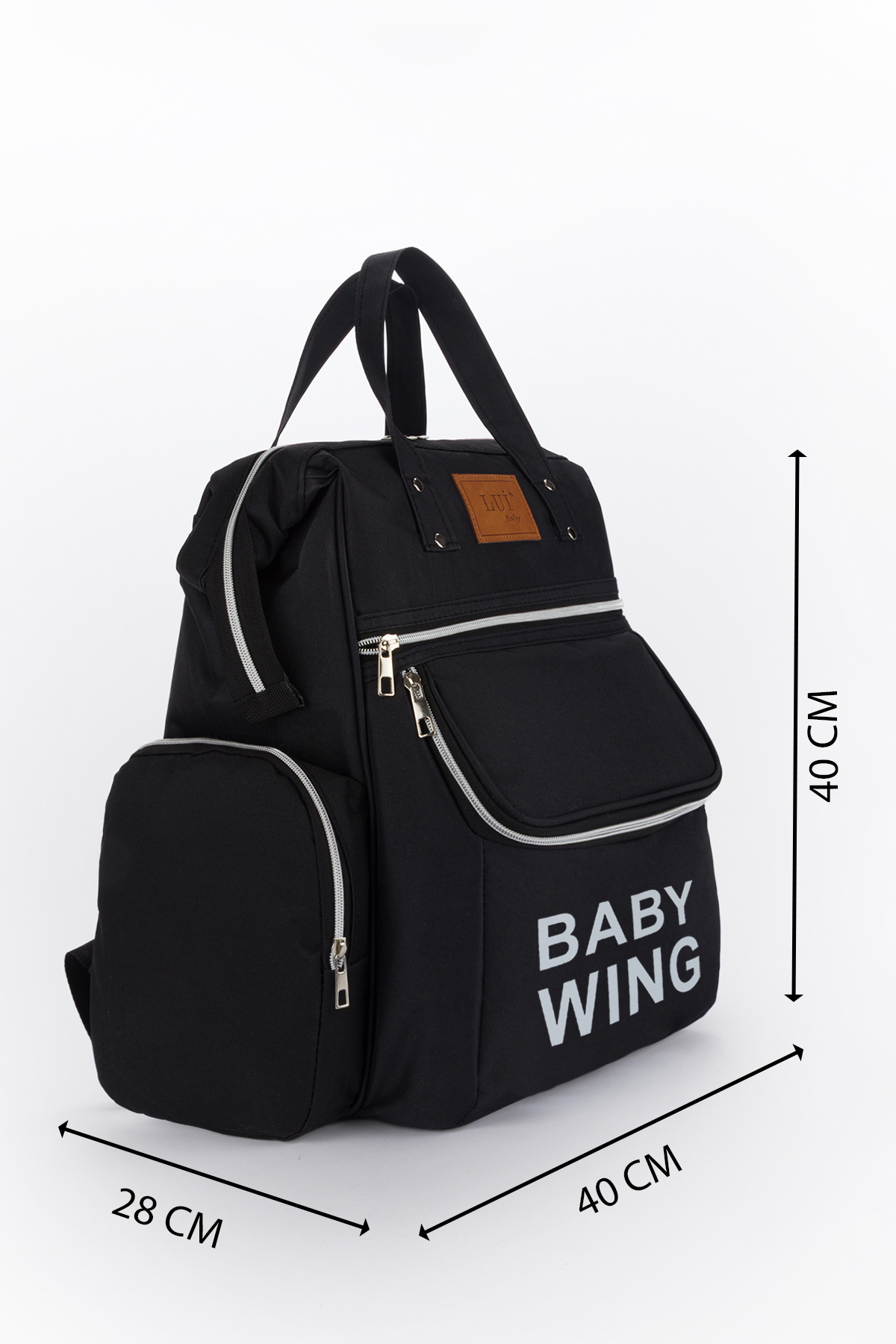 Lui Baby Anne Bebek Bakım Sırt Çantası Termos Biberon Bölmeli ve Bebek Arabası Metal Askı Aparatlı Lüks Model fotoğrafı 2 (önizleme)