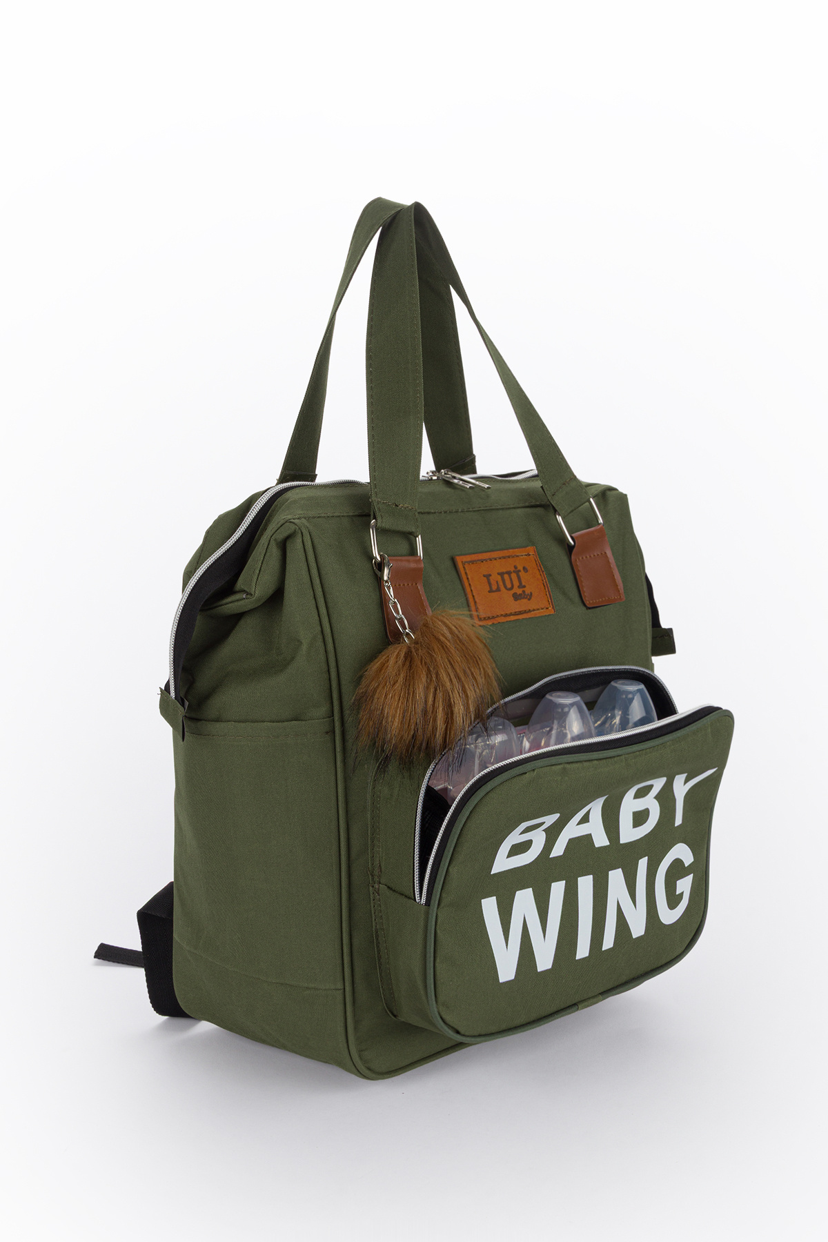 Lui Baby Anne Bebek Bakım Sırt Çantası Termal Biberonlu Bebek Arabası Askı Aparatlı fotoğrafı 2 (önizleme)