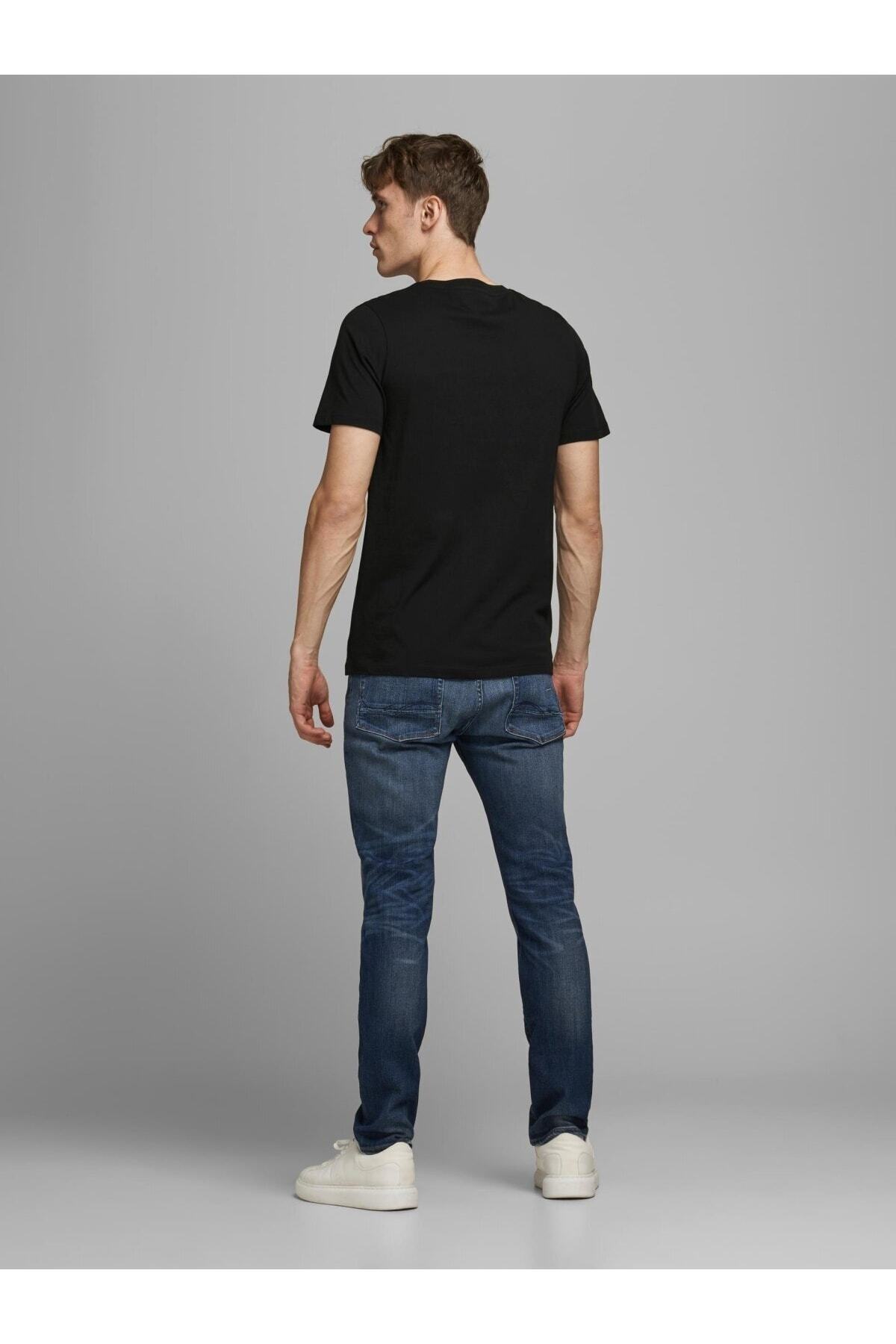تیشرت مردانه اسلوگان آستین کوتاه | جک اند جونز Jack & Jones ZLE12151955ZİLMOD - تصویر 5