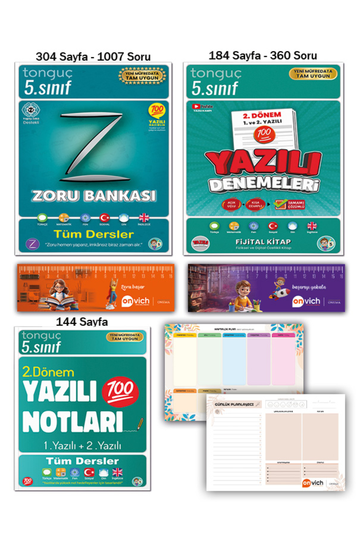 Tonguç Yayınları 5. Sınıf Zoru Bankası Tüm Dersler - 2. Dönem