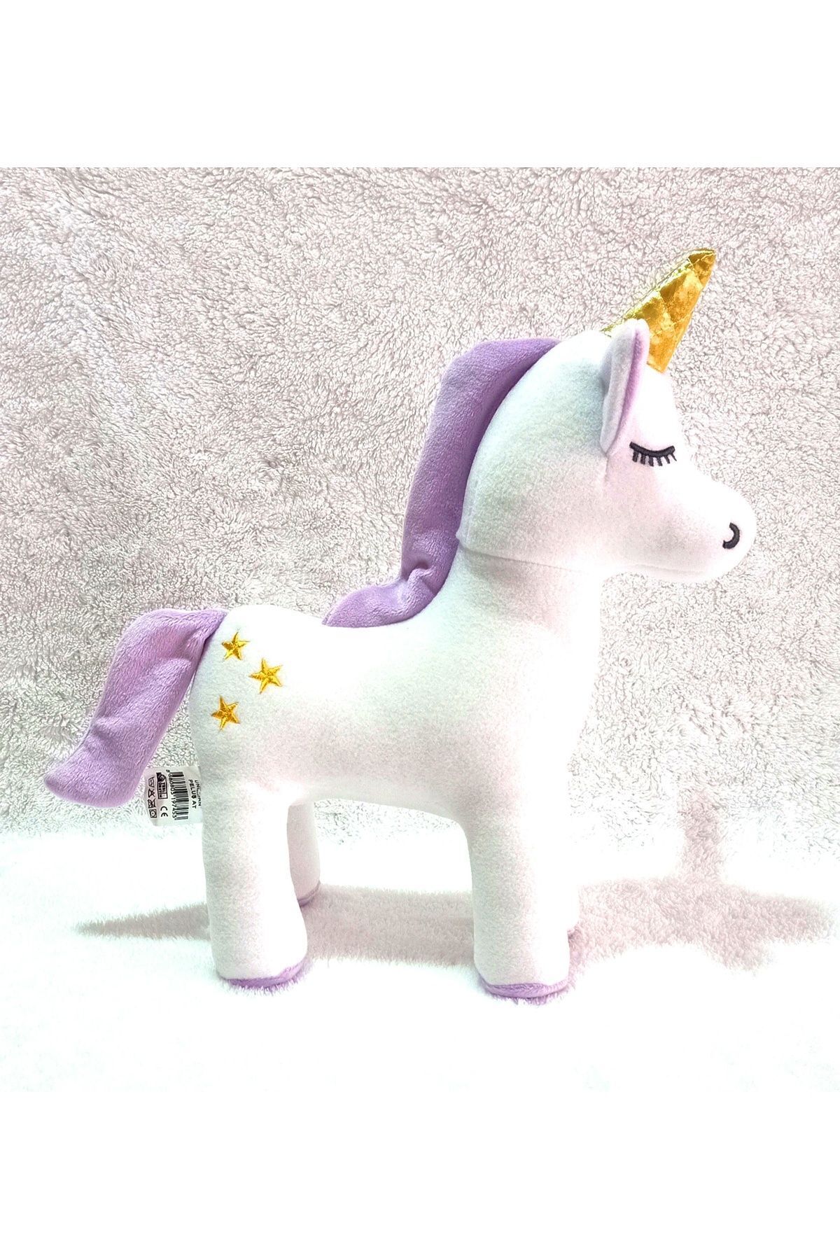 MY toys Peluş Unicorn Figürlü Yastık 33 Cm. (LİLA) fotoğrafı 2 (önizleme)