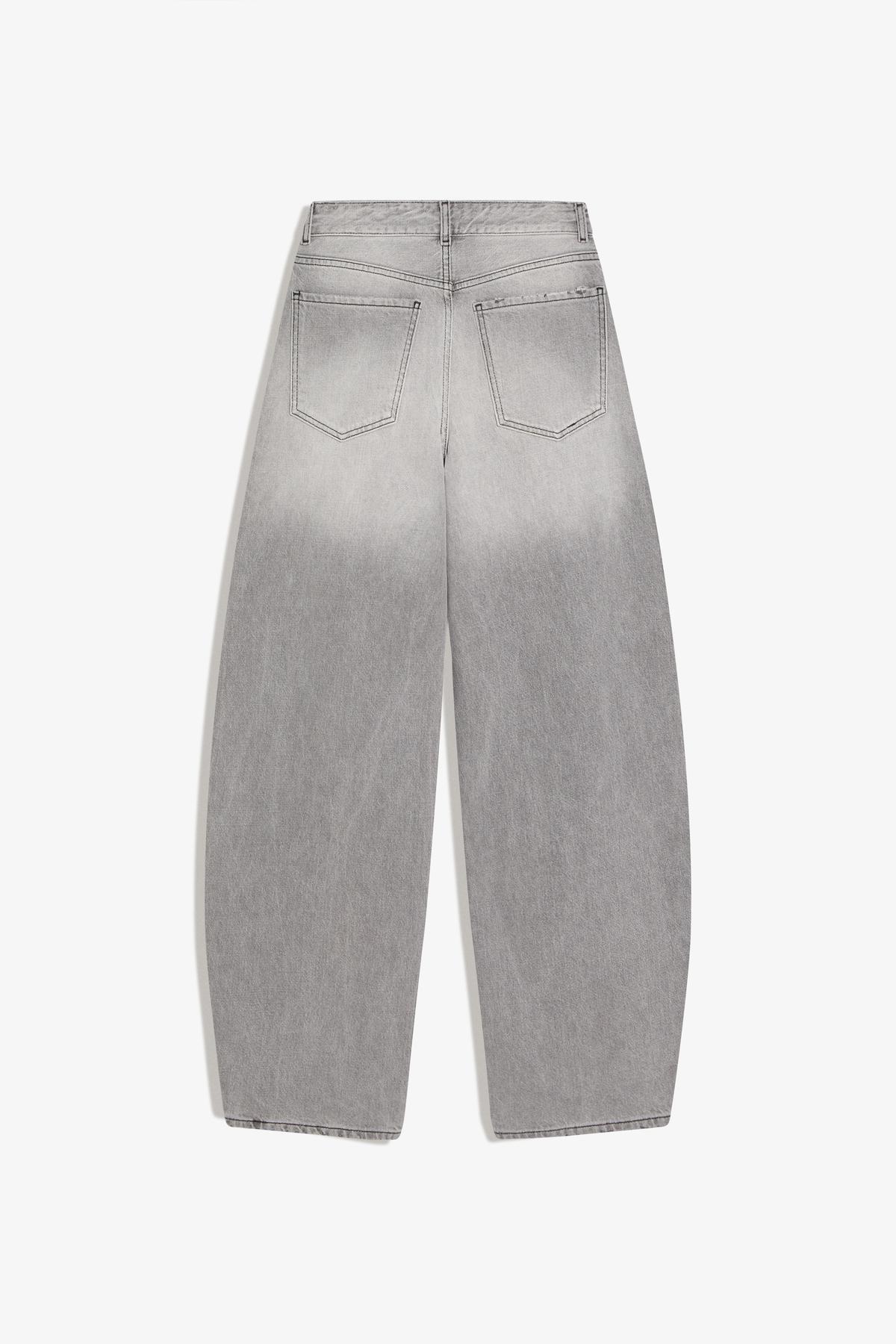 Bershka  Yüksek bel barrel fit jean - Görsel 6