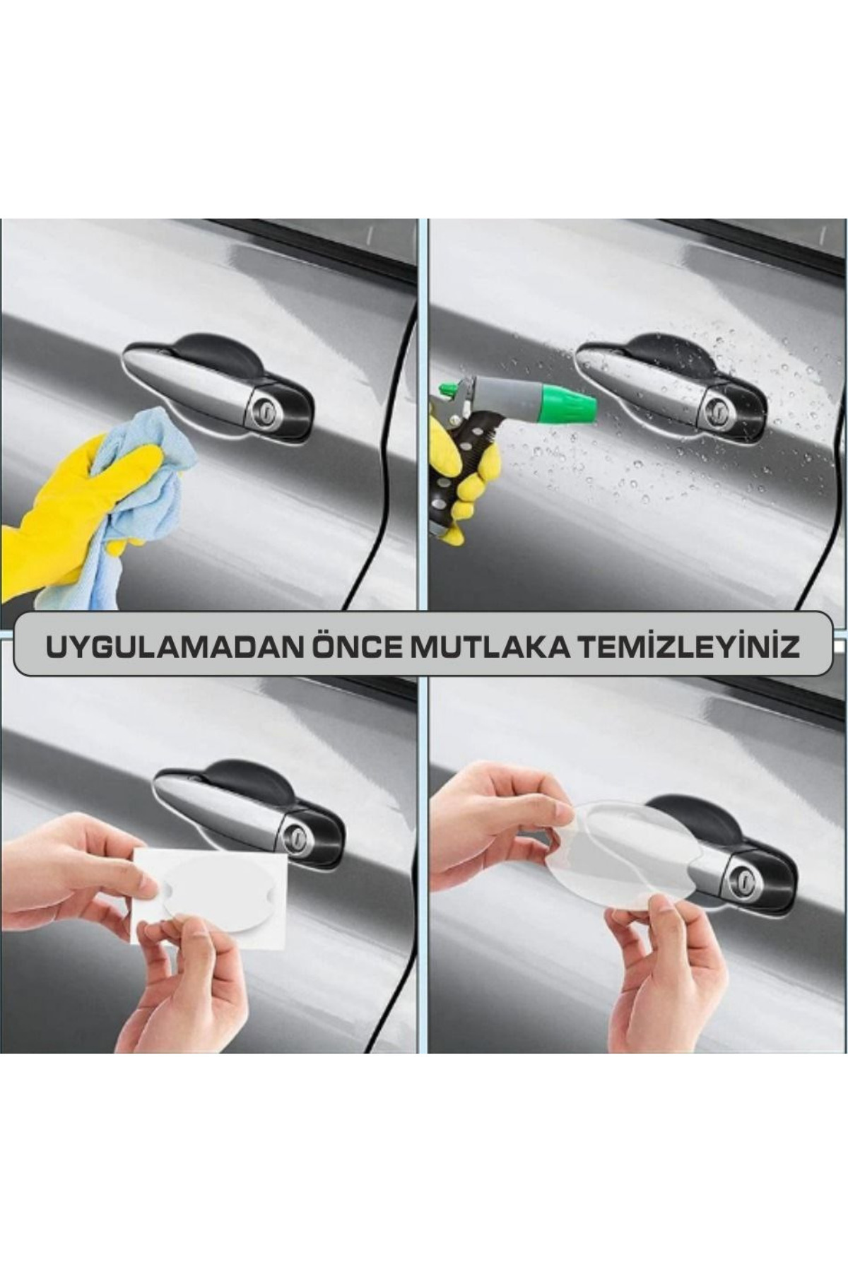 Autowise Yeni Dacia Marka Logolu Oto Kapı Kolu Çizik Önleyici