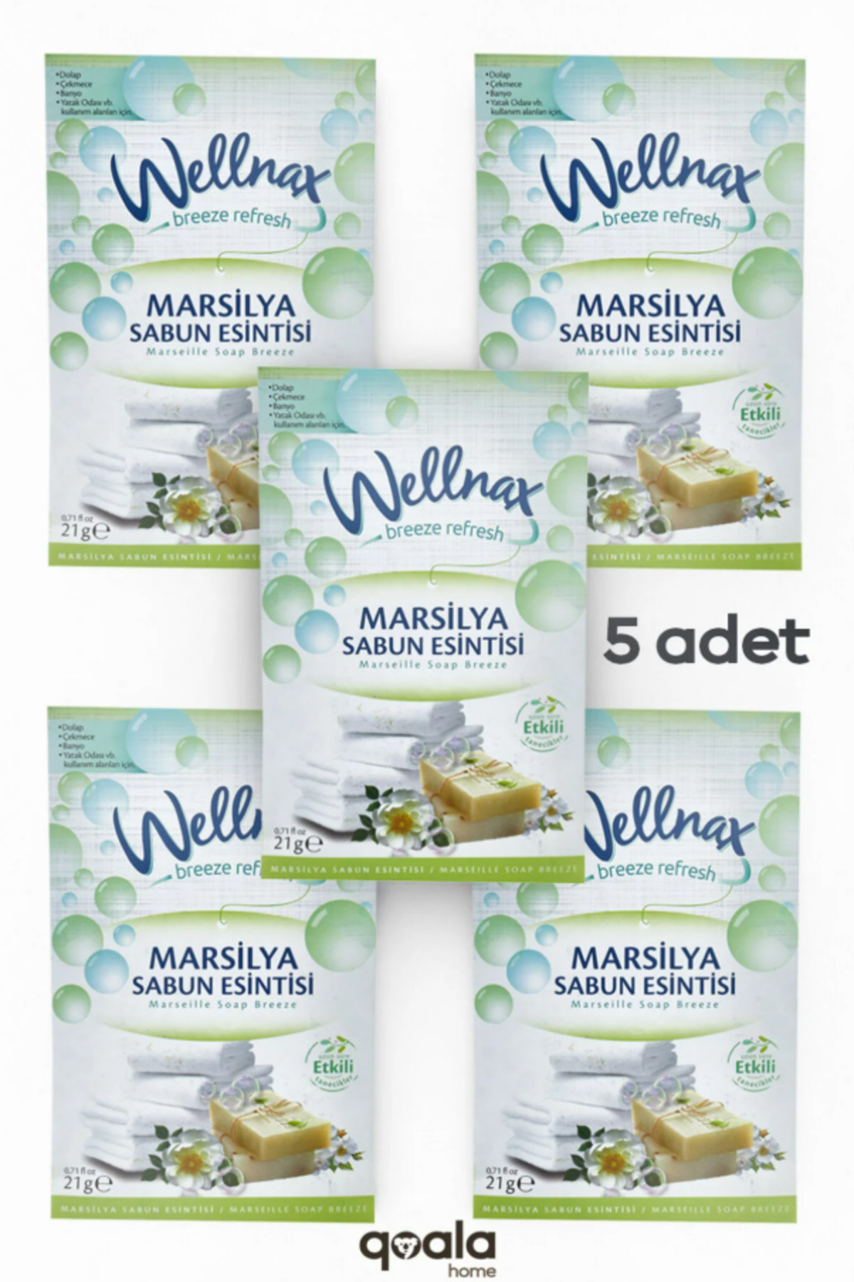 Wellnax breeze refresh ( 5 ADET ) Marsilya Sabun| Dolap Ve Çekmece