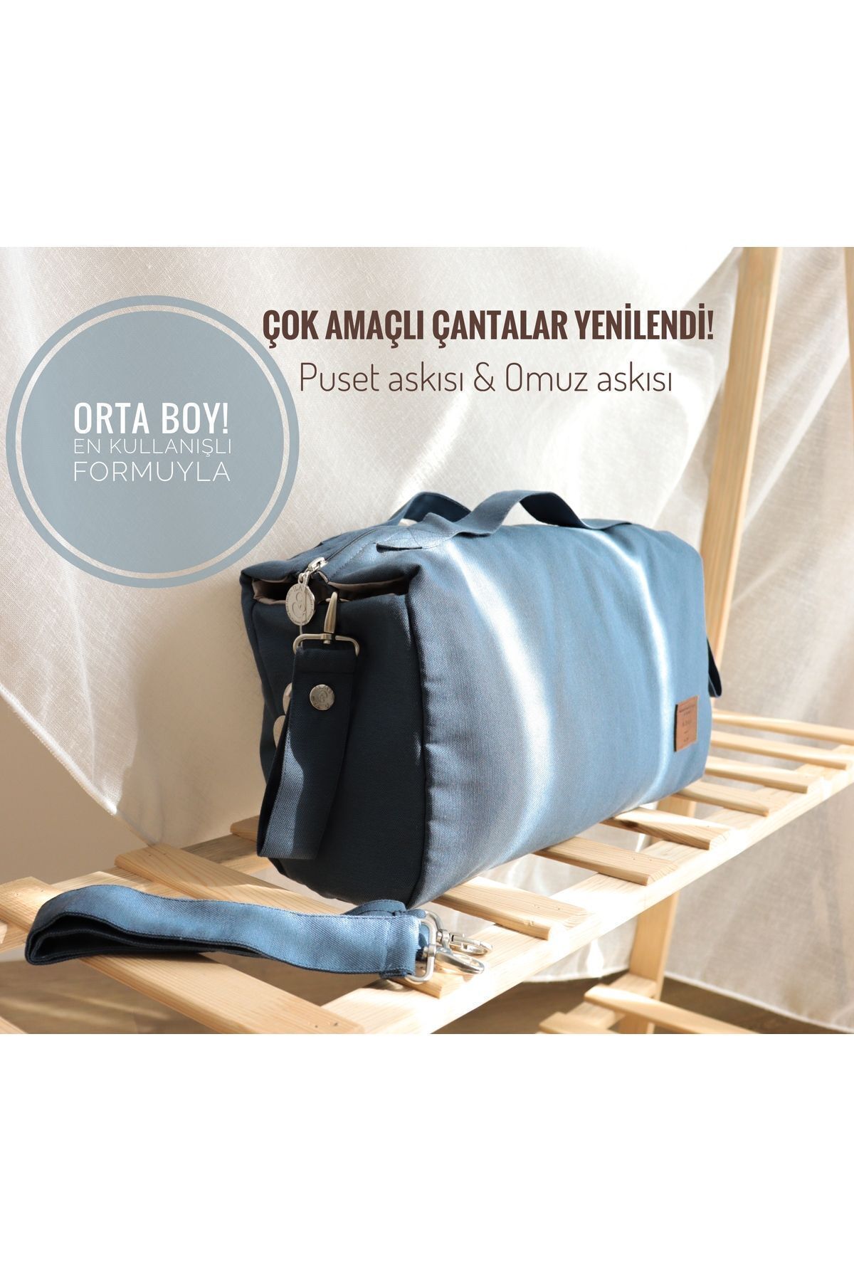 ilays beauty Çok Amaçlı Organizer Çanta -indigo- fotoğrafı 4 (önizleme)
