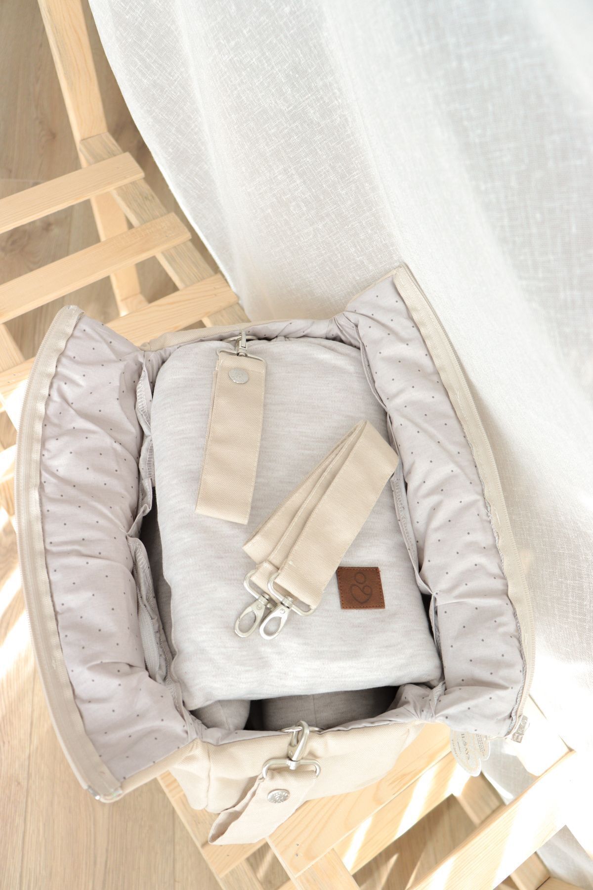 ilays beauty Çok Amaçlı Organizer Çanta -krem Rengi- fotoğrafı 7 (önizleme)