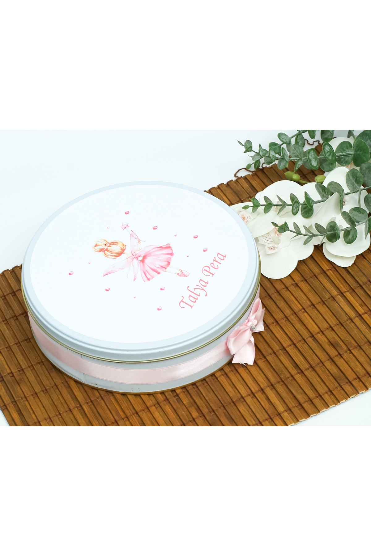 BUGİTO 80 Adet Peri Kızı Temalı İsme Özel Hoş Geldin Kız Bebek Doğum Günü Hediyelik Bebek Çikolatası fotoğrafı 5 (önizleme)