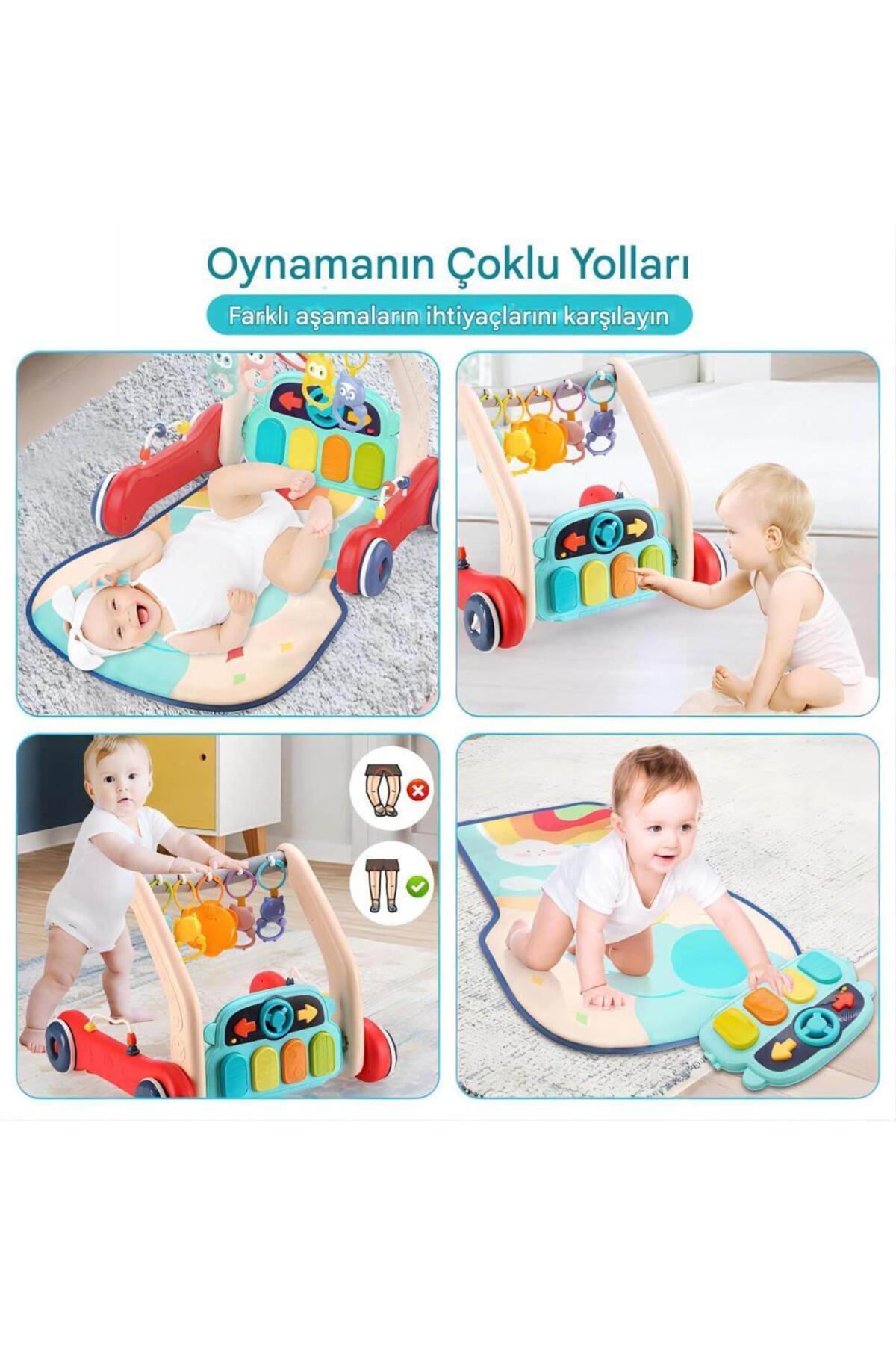 robokids 2‑in‑1 Gelişim Akıllı Yürüteç & Aktivite Masası | Müzikli & Işıklı, Ayarlanabilir Yükseklik fotoğrafı 6 (önizleme)